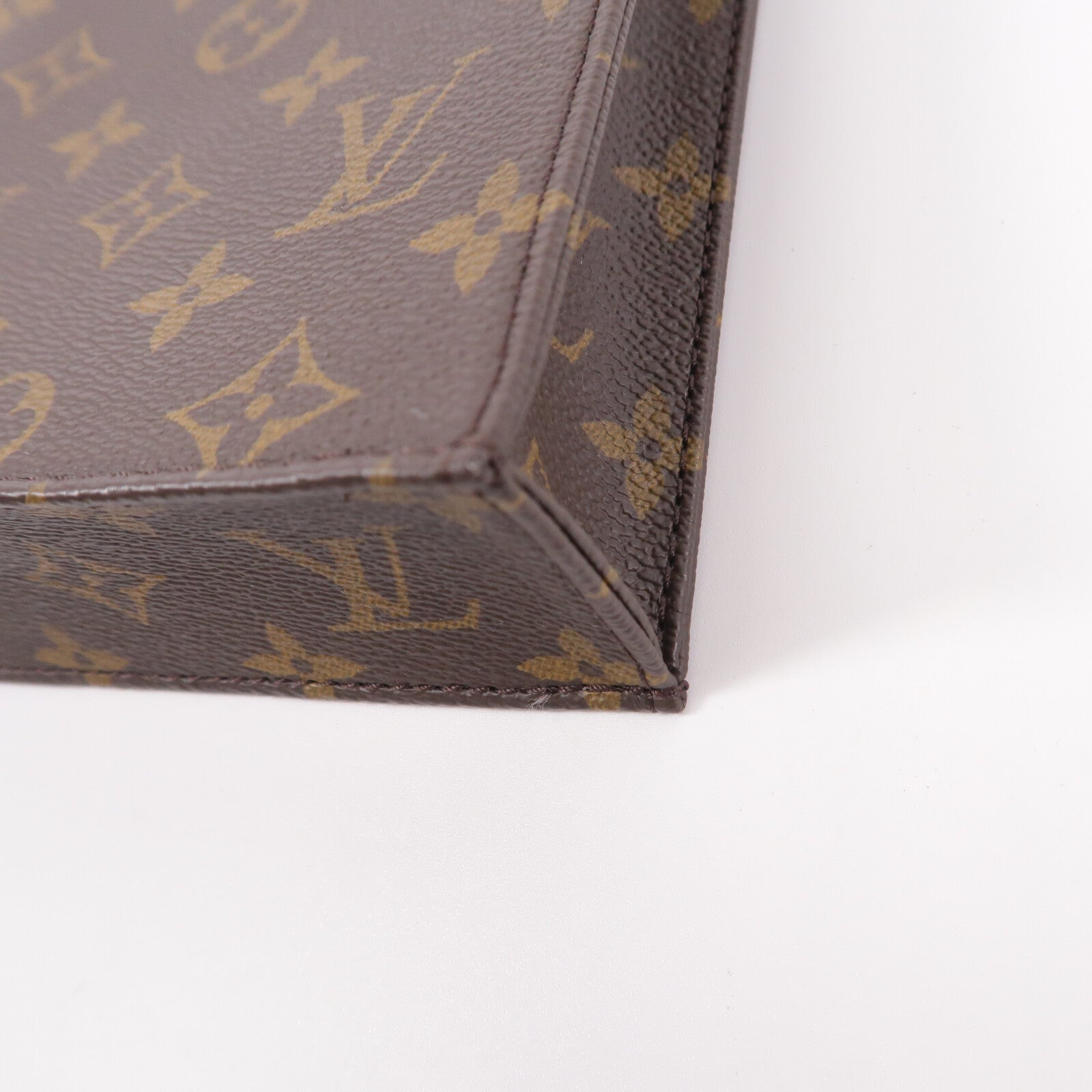 LOUIS VUITTON Monogram Petit Sac Plat手挽肩背兩用袋