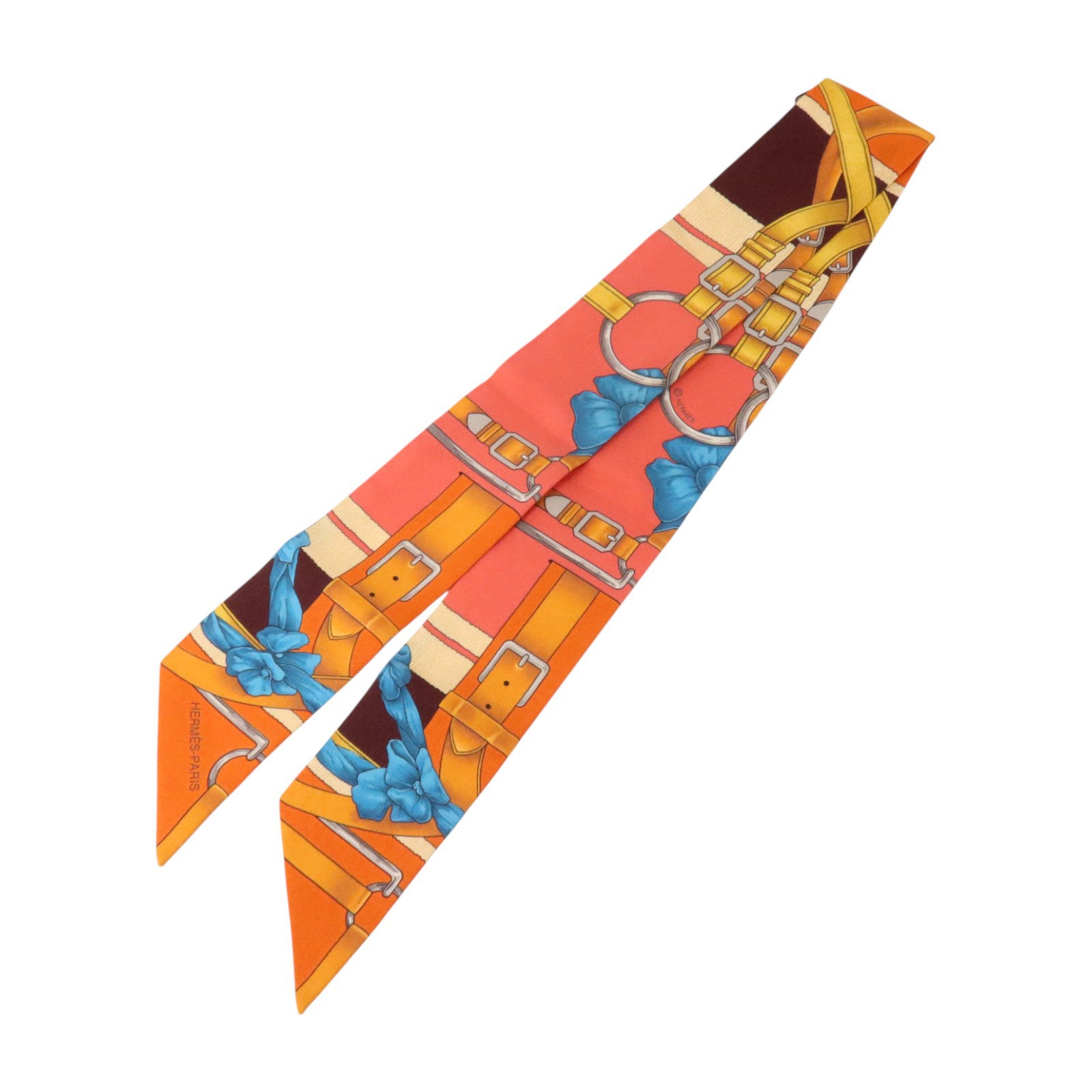HERMES 【激減優惠】絲質Twilly絲巾