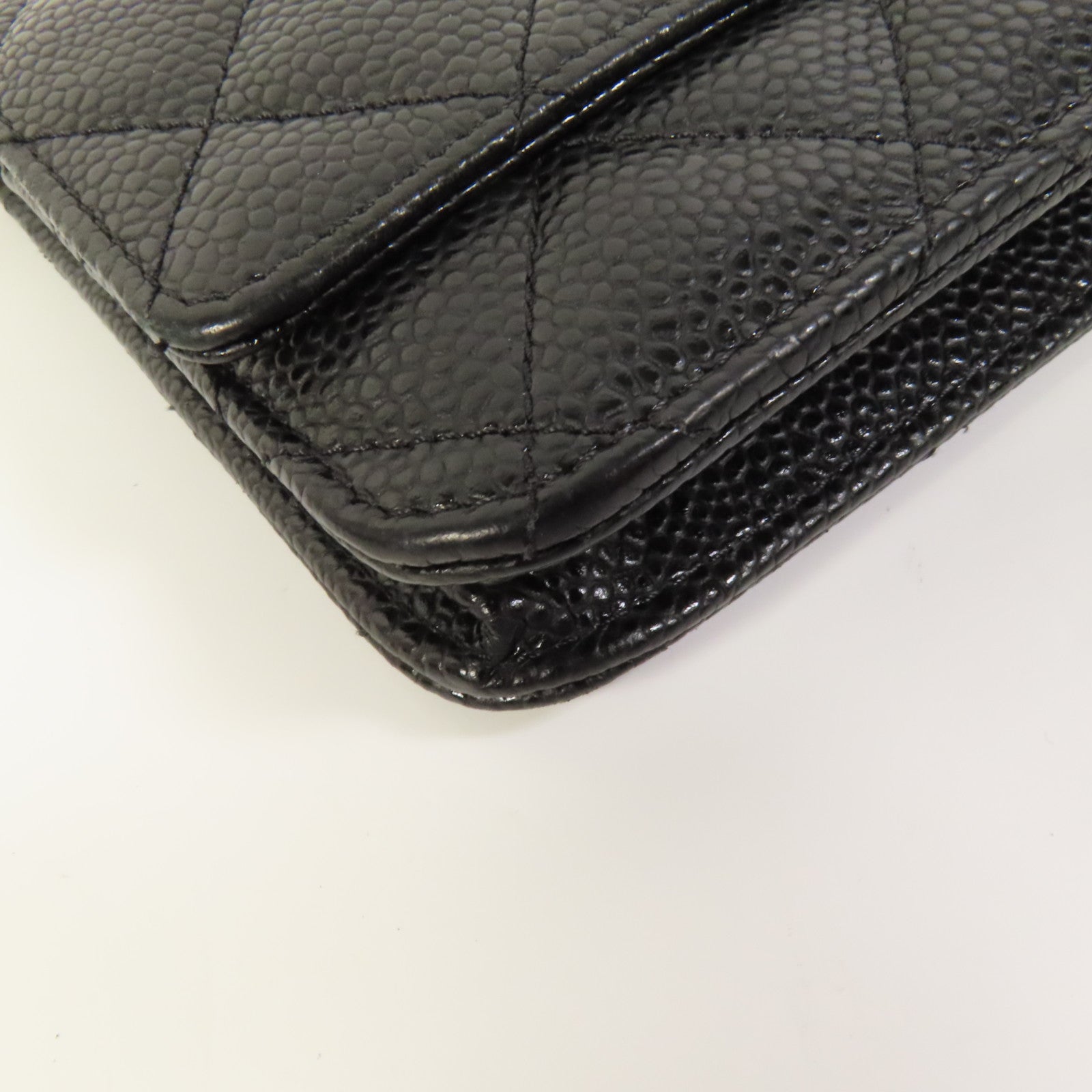 CHANEL 牛皮皮革WOC Wallet On Chain金扣鏈帶肩背袋