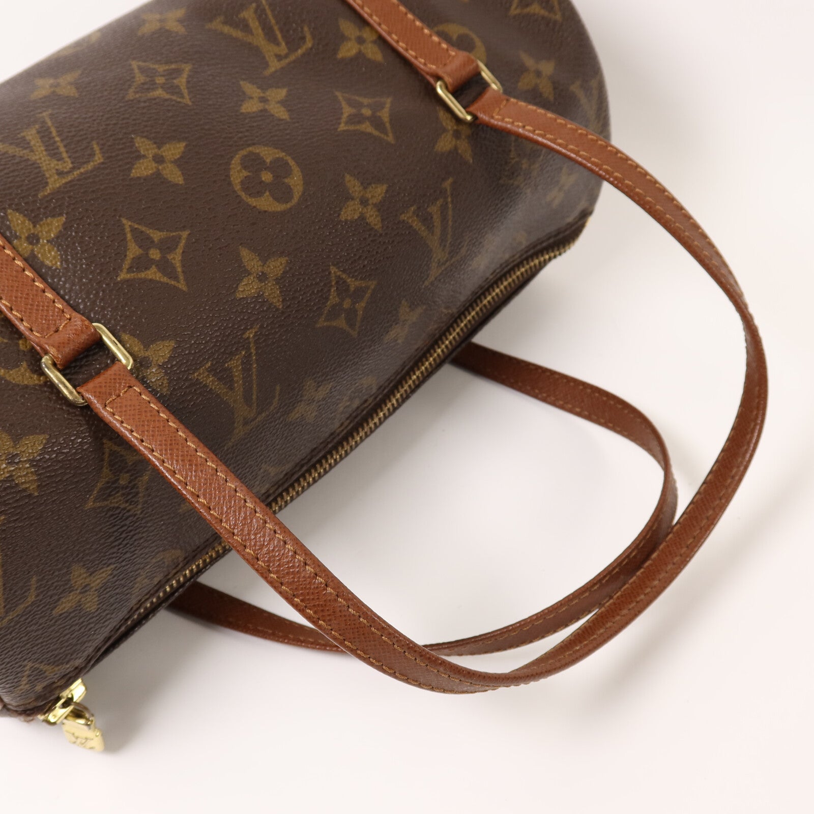 LOUIS VUITTON Monogram Papillon PM金扣手挽袋