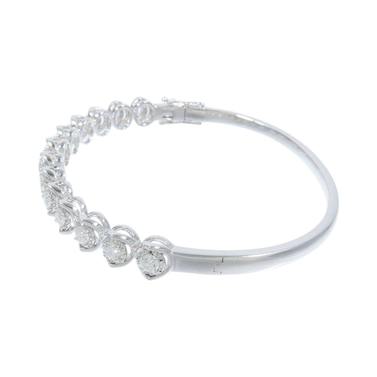 JEWELRY 18K白金Diamond Bangle鑽石手鐲