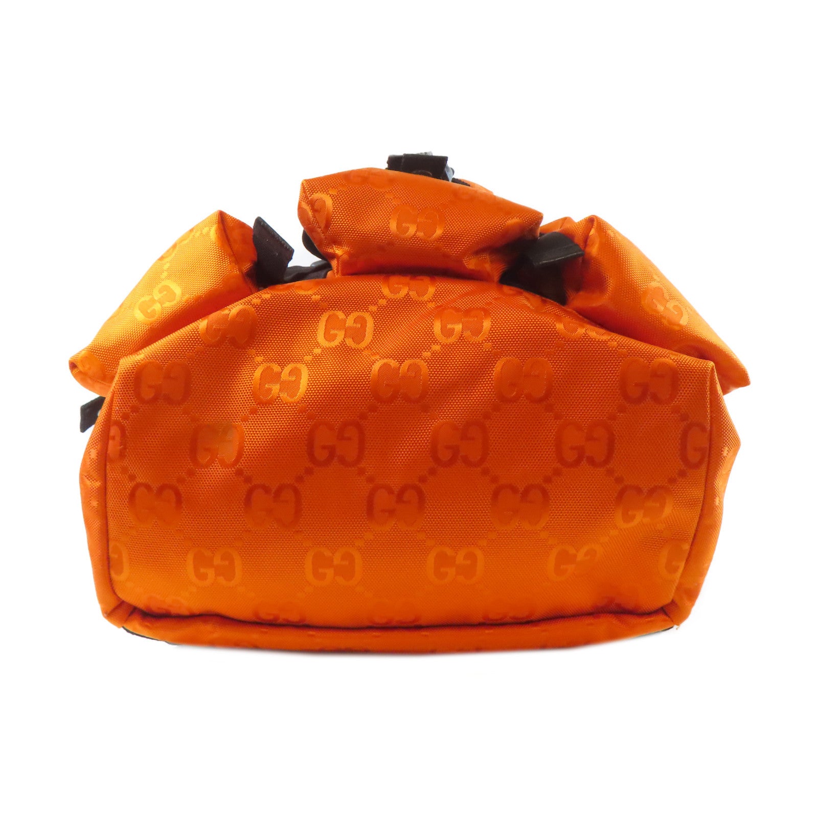 GUCCI 尼龍Rucksack BackPack銀扣背包橙色