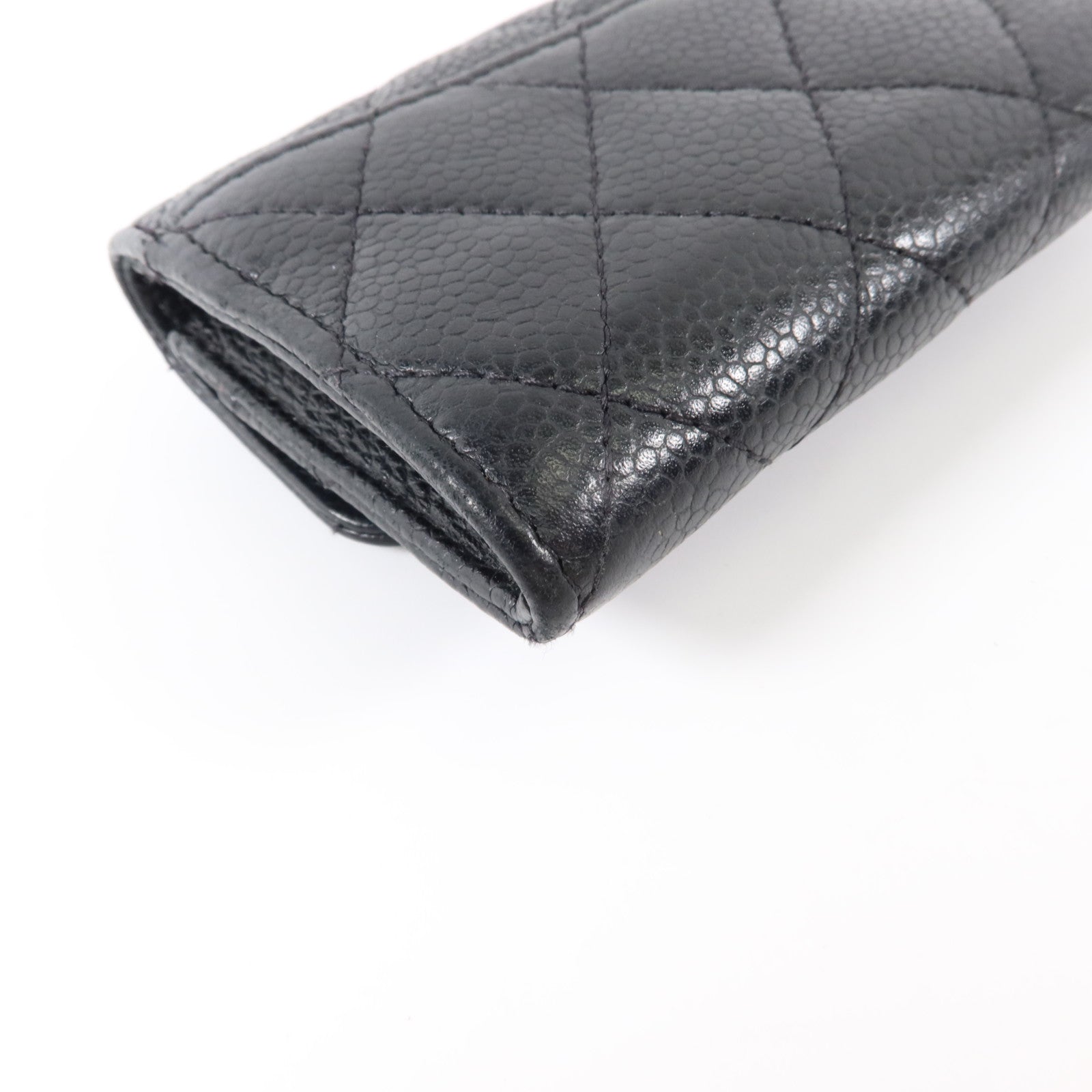 CHANEL 牛皮皮革Classic Flap Card Holder銀扣卡片套
