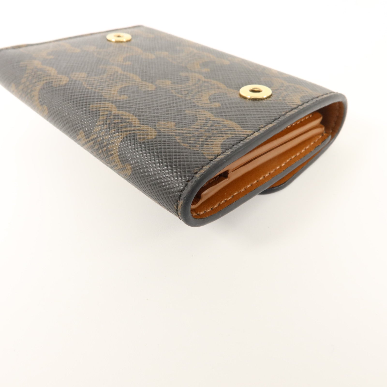 CELINE Triomphe帆布Compact Wallet With Coin Purse錢包