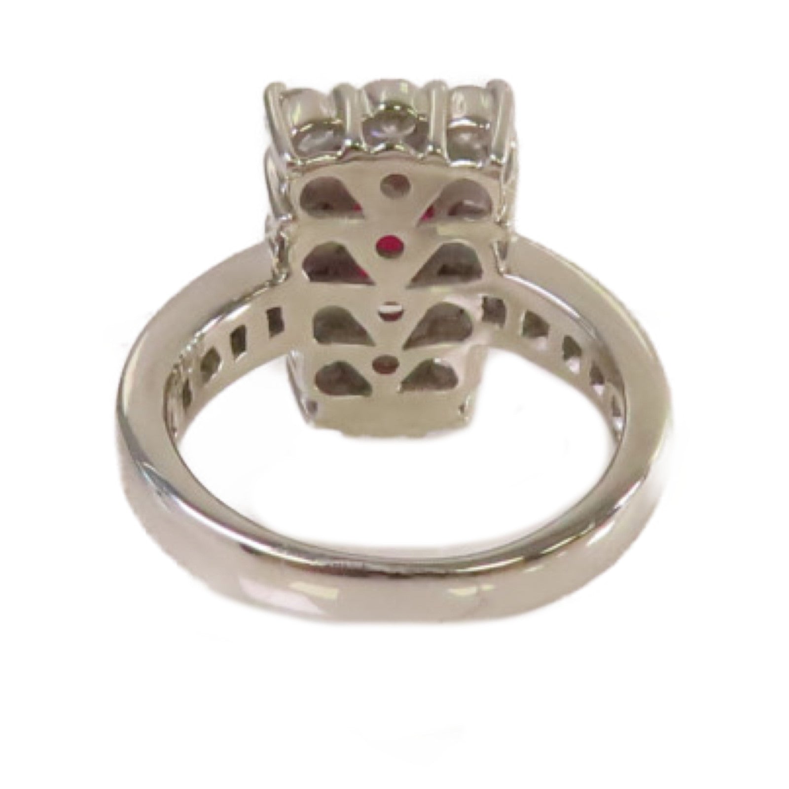 JEWELRY 【激減優惠】PT900鉑金/18K黃金/1.58ct紅寶石/1.38ct鑽石Ruby Ring戒指US#6.25