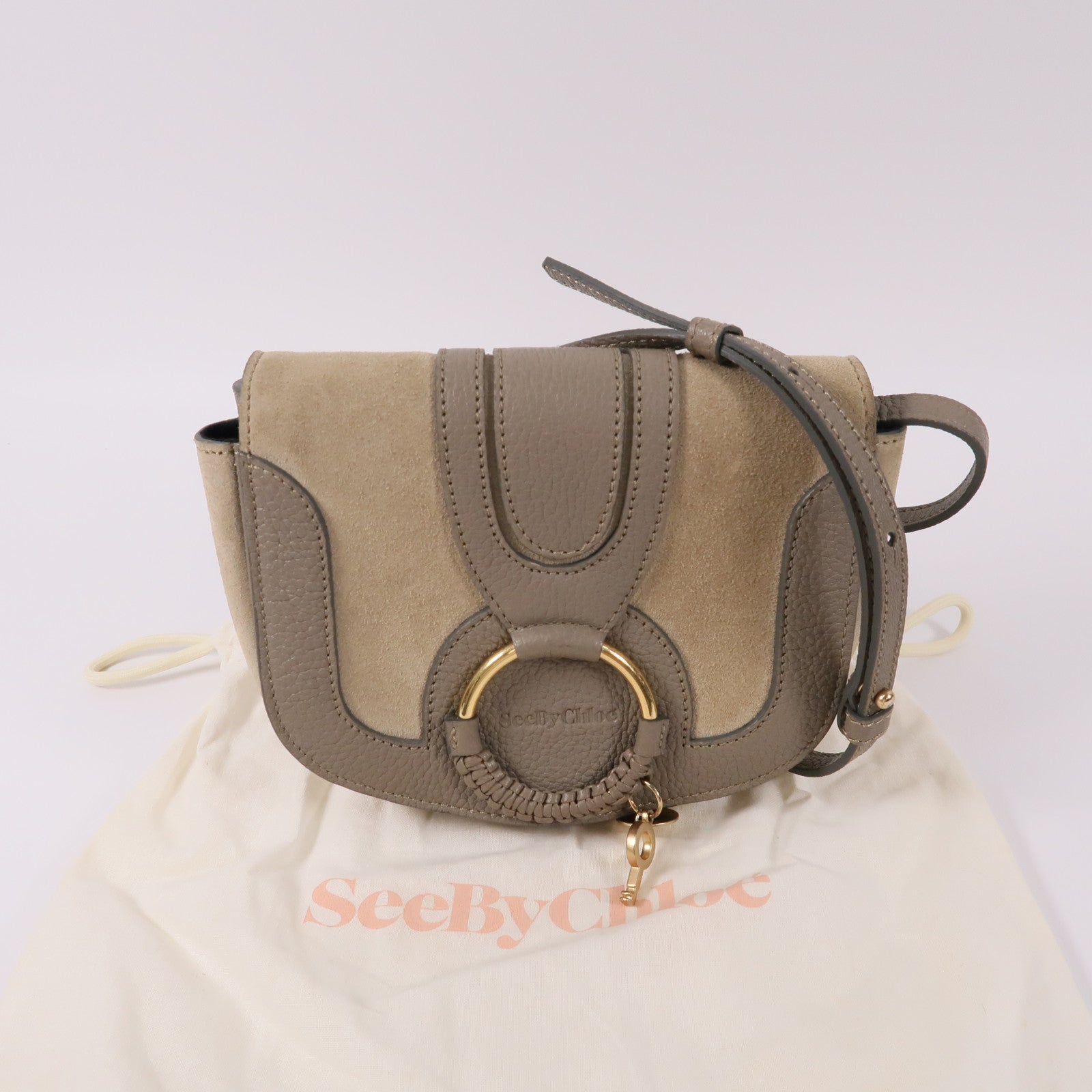 SEE BY CHLOE 牛皮/麂皮皮革Shoulder Bag肩背袋