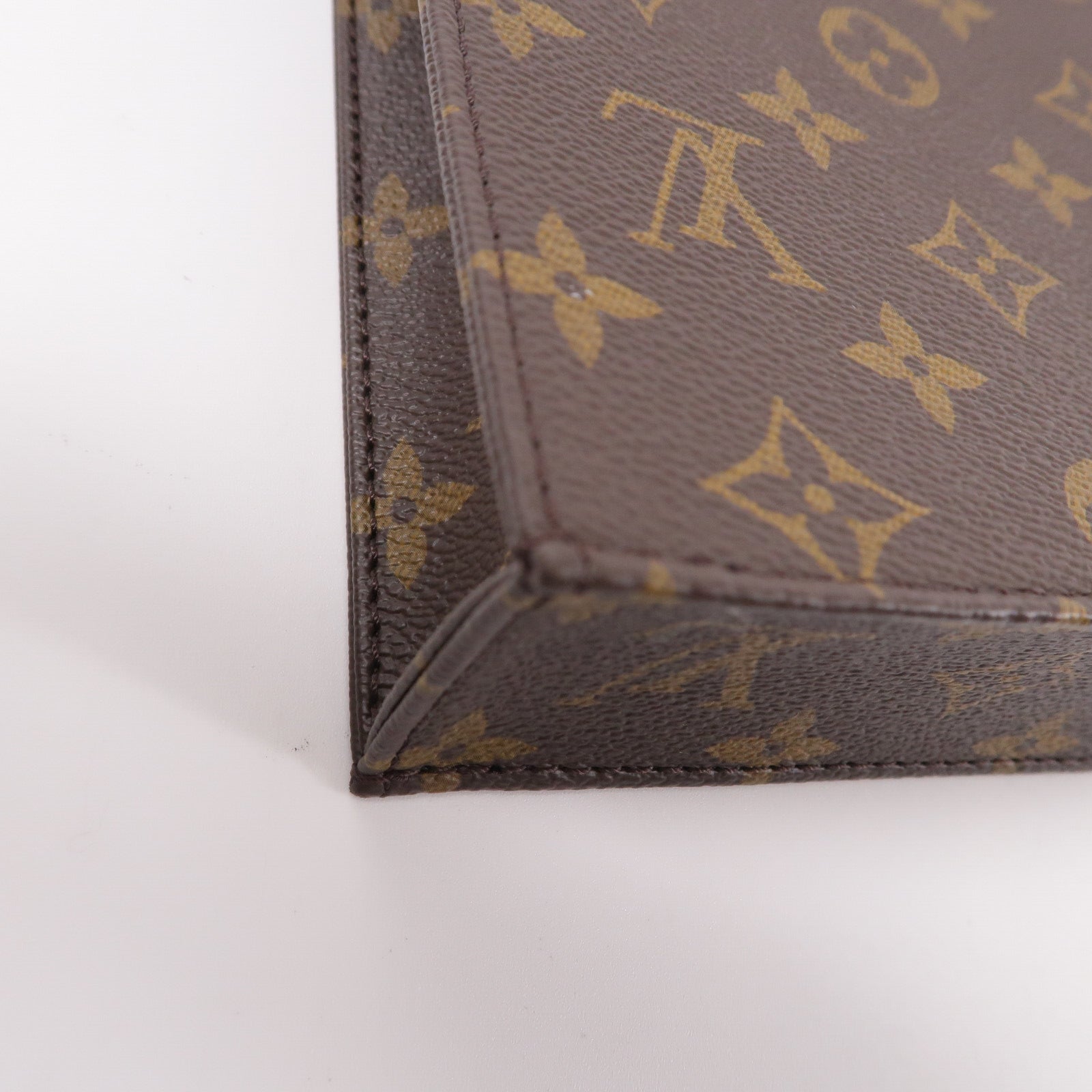 LOUIS VUITTON Monogram Petit Sac Plat手挽肩背兩用袋