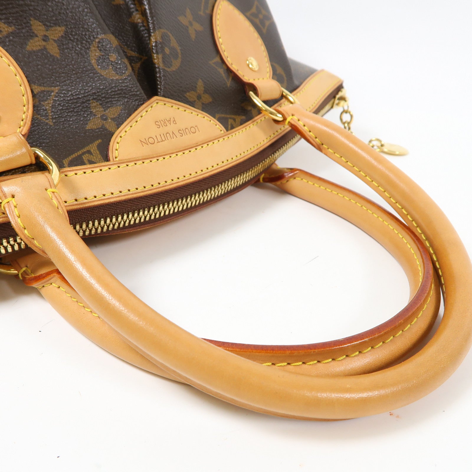 LOUIS VUITTON 【激減優惠】Monogram Tivoli PM金扣手挽袋啡色