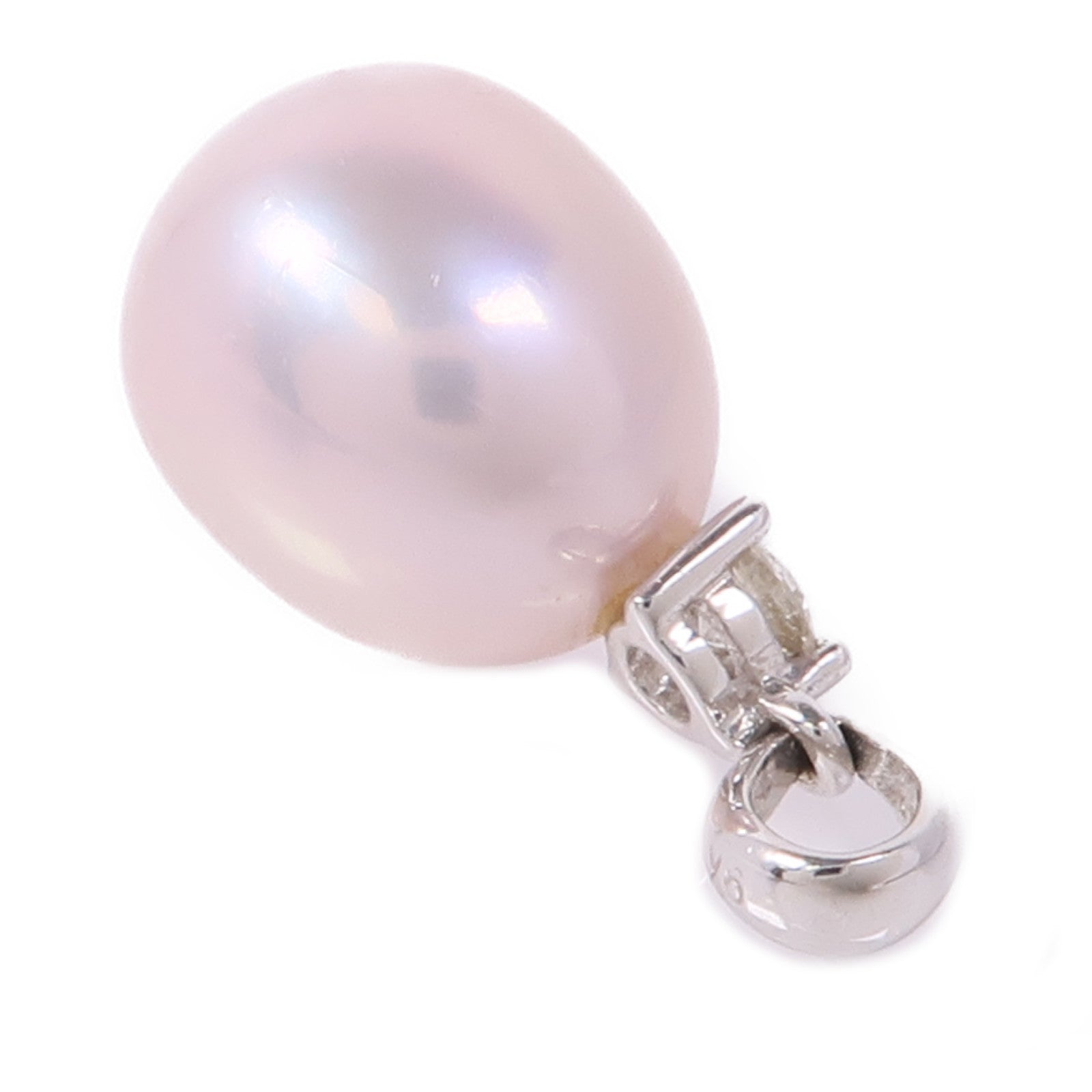 JEWELRY 18K白金Pearl Pendant Top珍珠吊墜