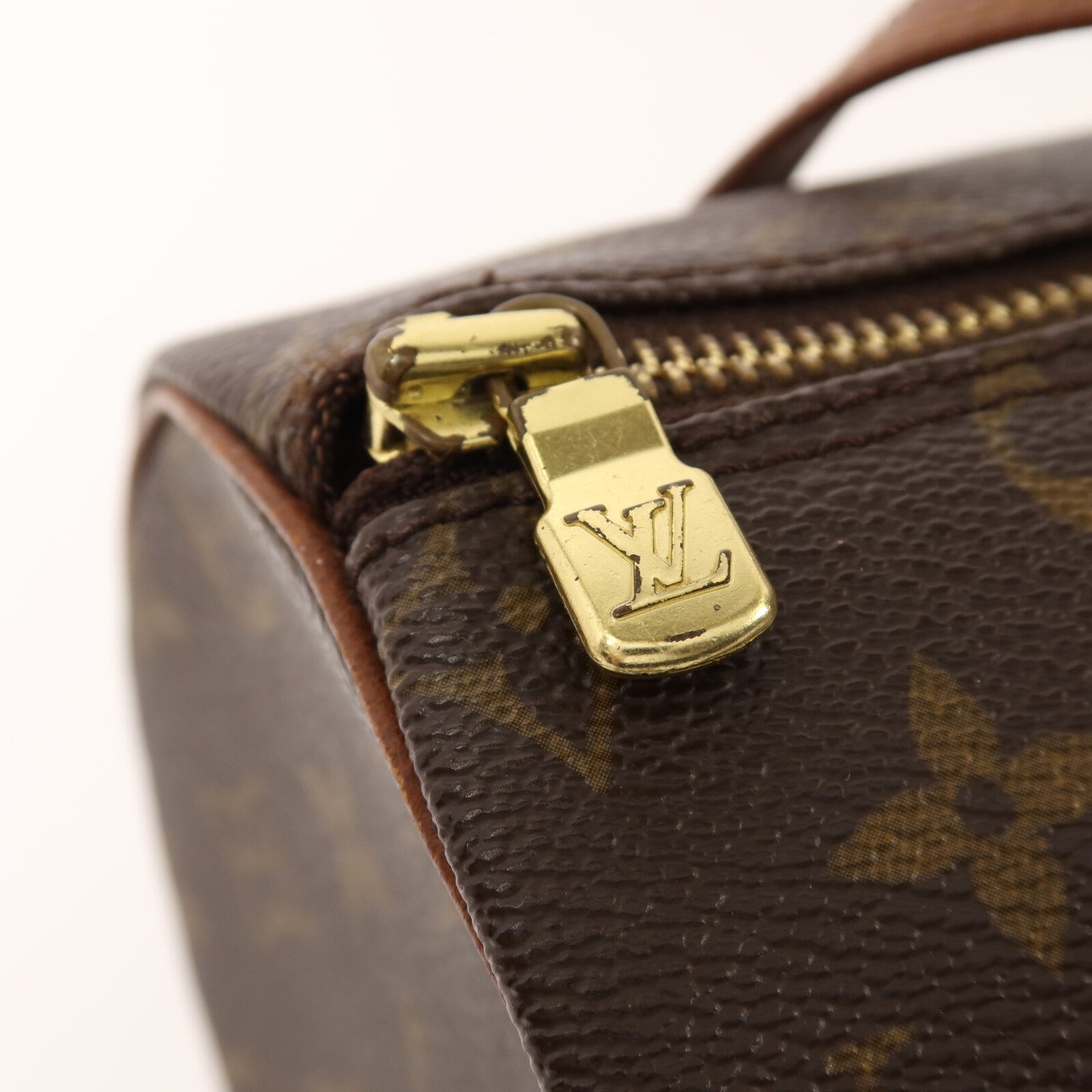 LOUIS VUITTON Monogram Papillon PM金扣手挽袋