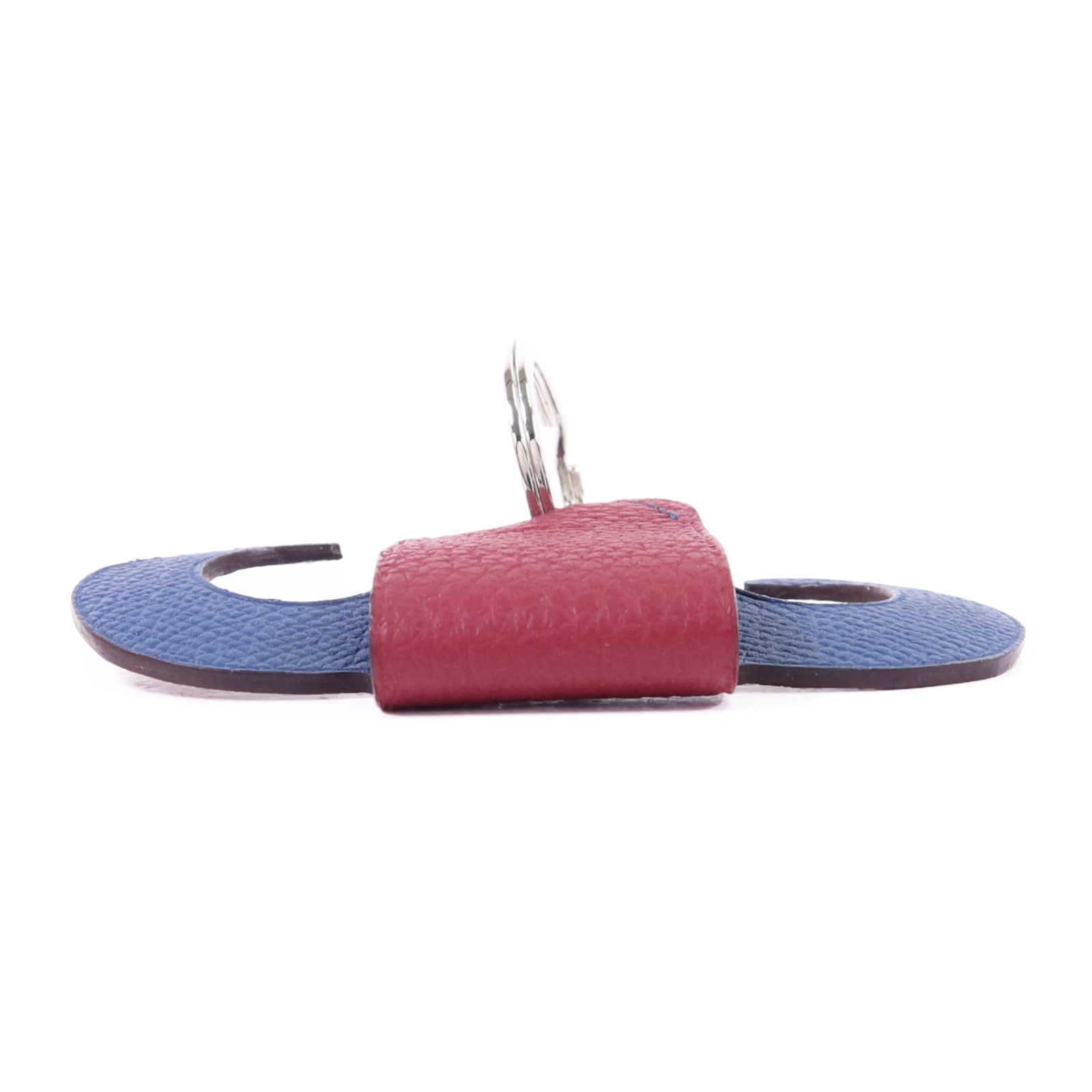 HERMES 【激減優惠】Clemence皮革/Epsom皮革Key Holder Charm銀扣鎖匙扣