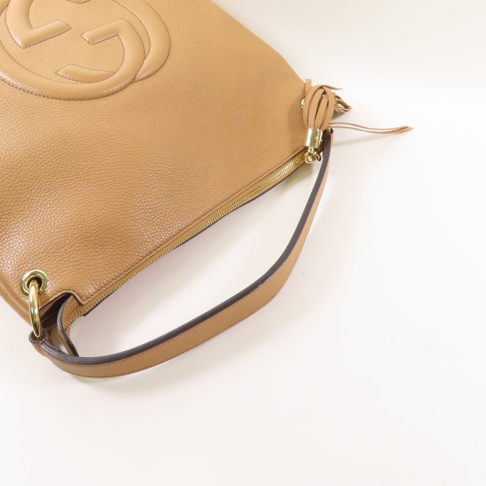 GUCCI 牛皮皮革Soho Interlocking G金扣手挽肩背兩用袋