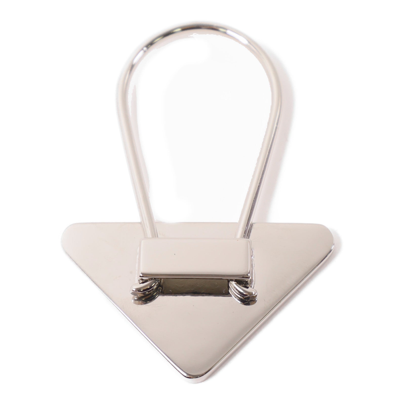 PRADA 金屬Key Ring鎖匙扣黑色/銀色