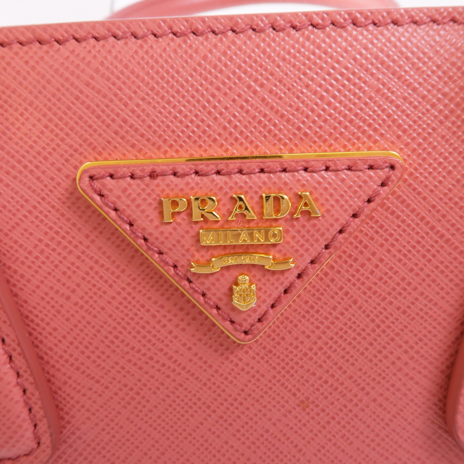 PRADA Saffiano皮革Galleria金扣手挽肩背兩用袋