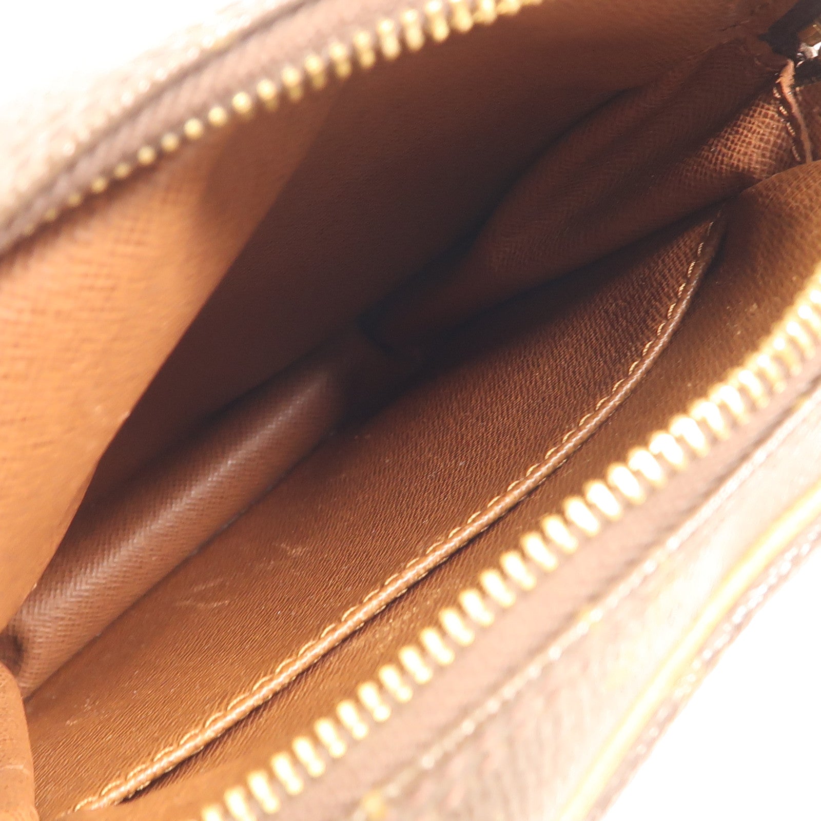 LOUIS VUITTON Monogram Danube金扣肩背袋棕色