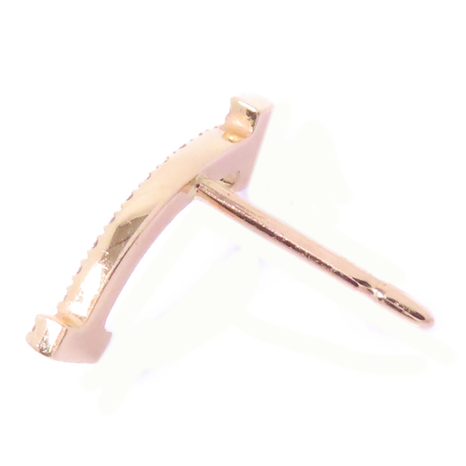 TIFFANY＆CO 18K玫瑰金T Smile Single Earring鑽石耳環