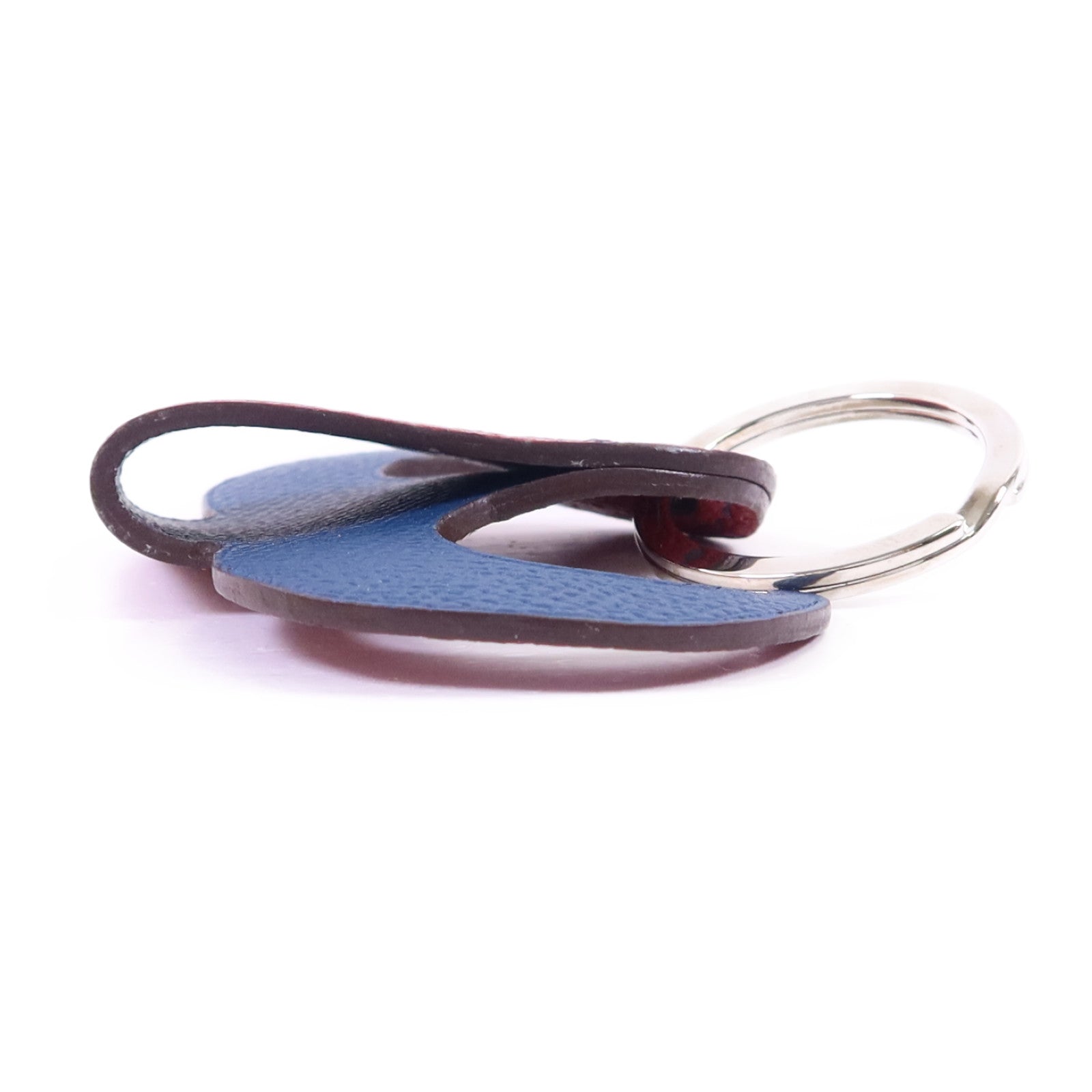 HERMES 【激減優惠】Clemence皮革/Epsom皮革Key Holder Charm銀扣鎖匙扣