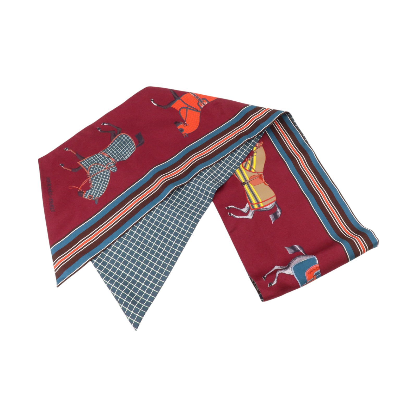 HERMES 絲質Maxi Twilly絲巾