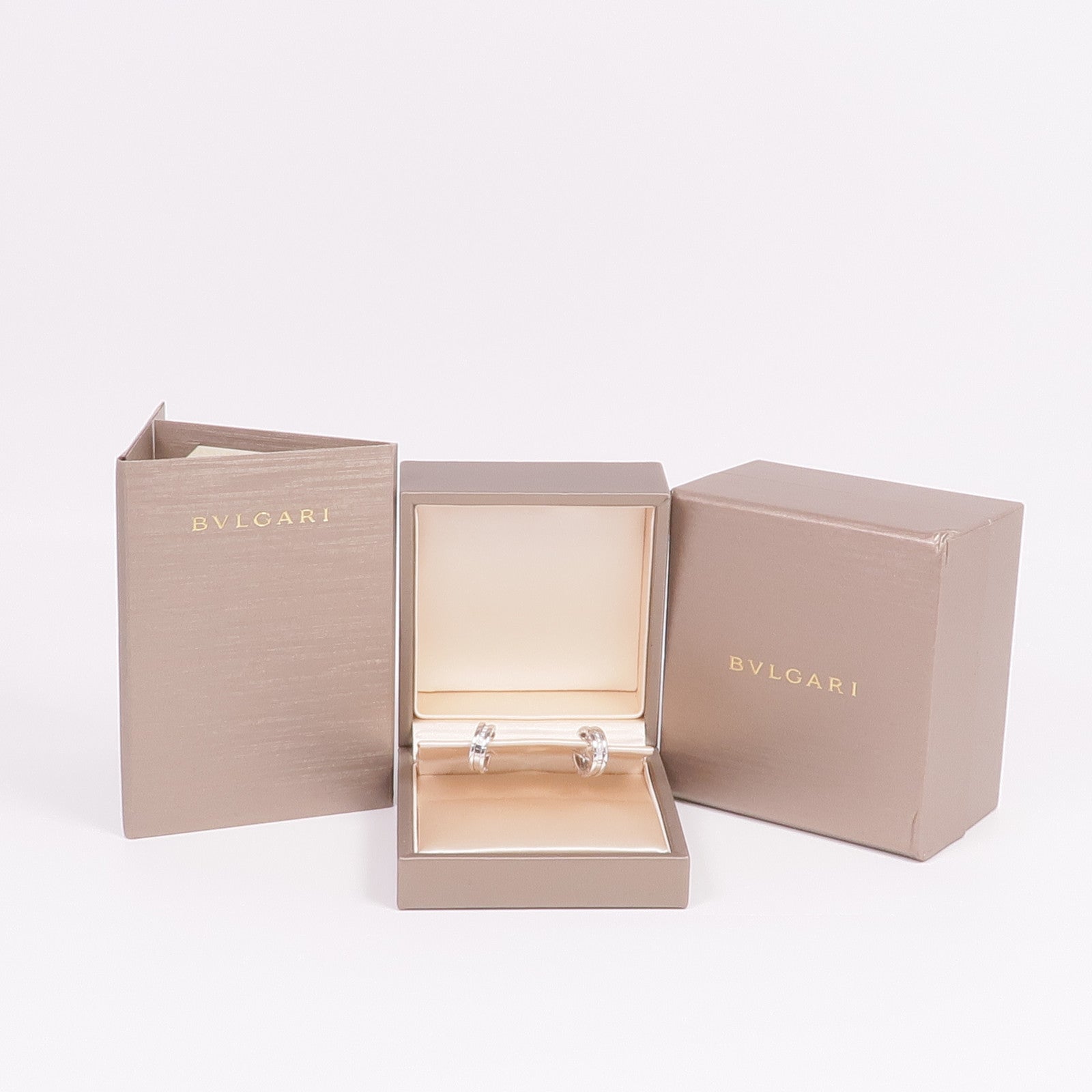 BVLGARI 18K白金B.zero1 Earrings鑽石耳環