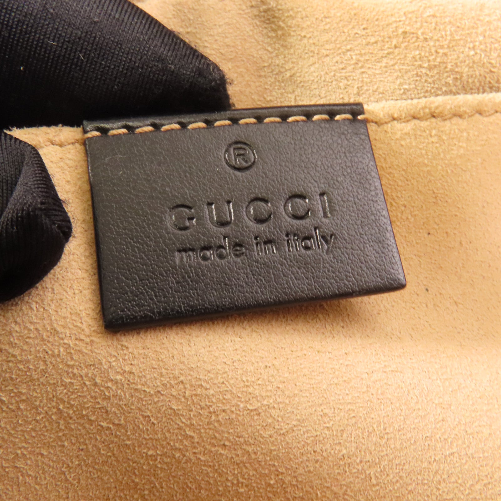GUCCI 牛皮皮革GG Marmont Small金扣鏈帶肩背袋