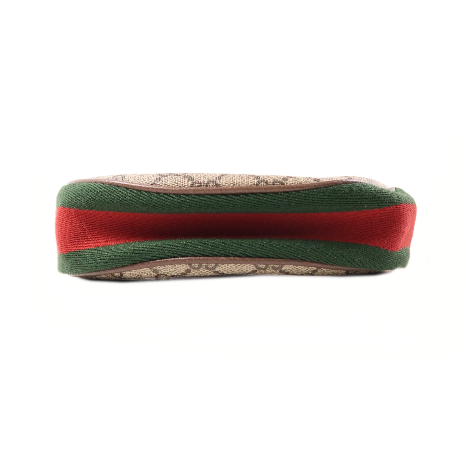 GUCCI 塗層帆布Ophidia金扣手挽袋棕色