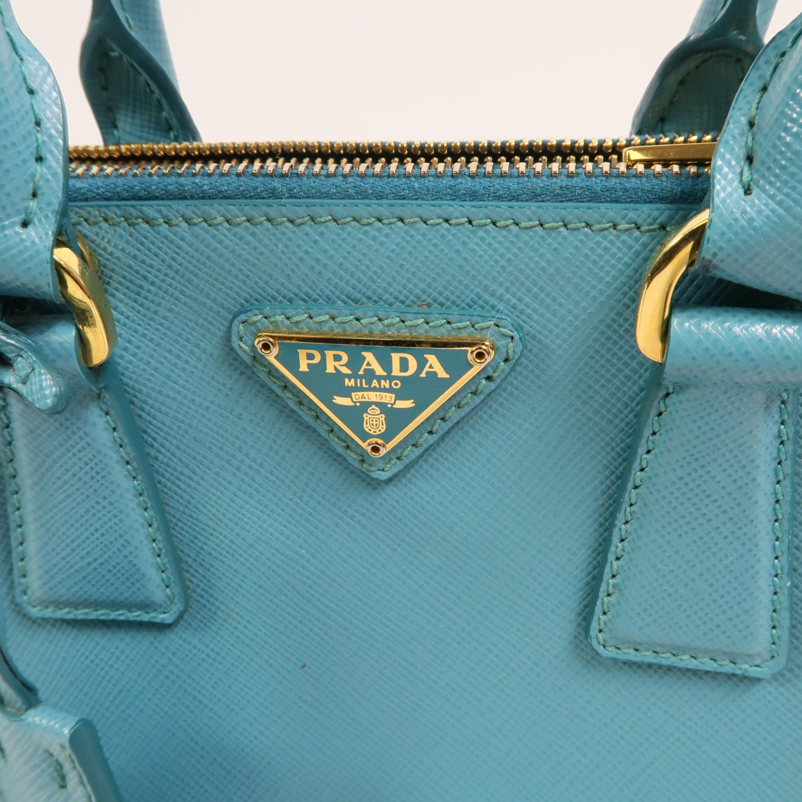 PRADA 【激減優惠】牛皮皮革Micro Galleria金扣手挽肩背兩用袋