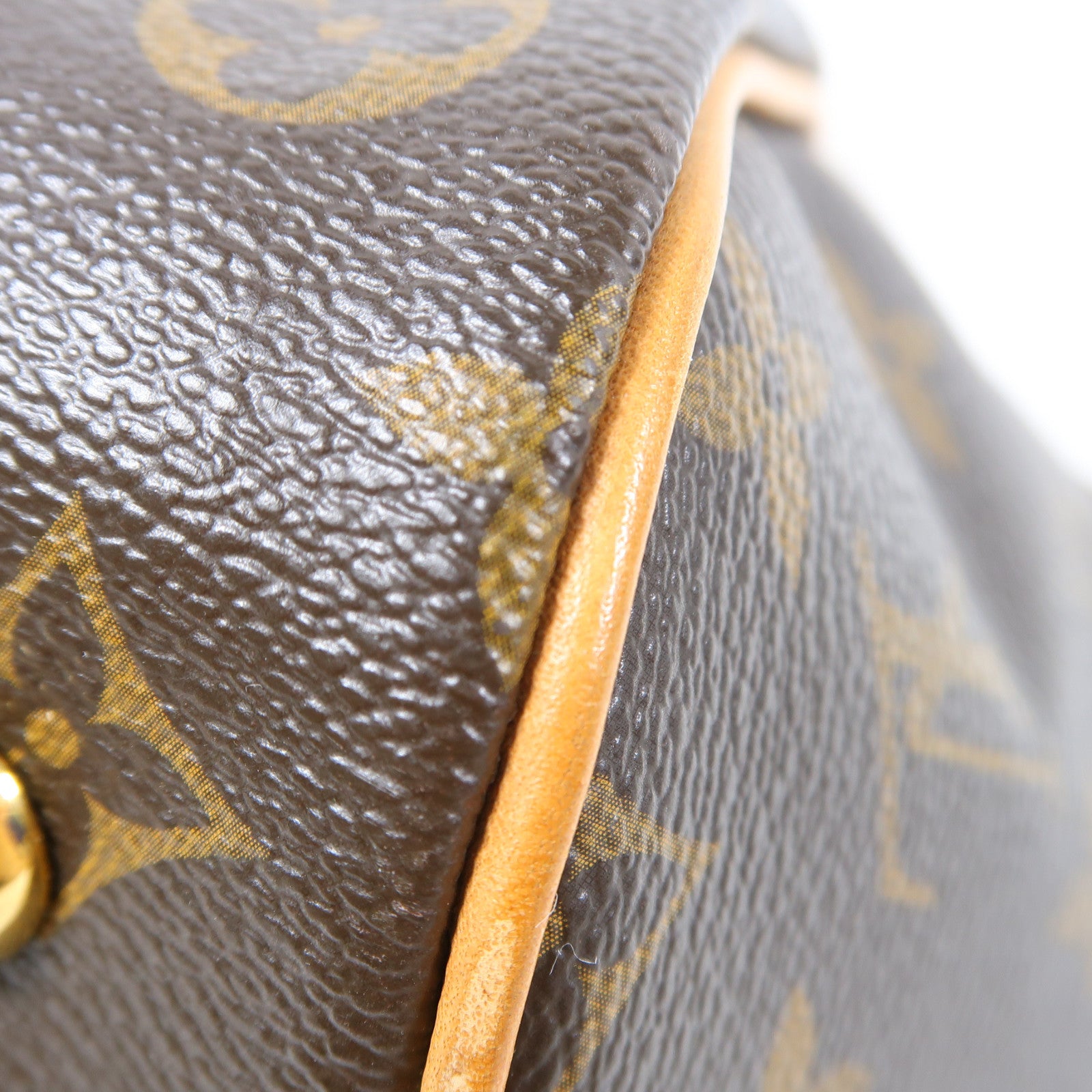 LOUIS VUITTON 【激減優惠】Monogram Tivoli PM金扣手挽袋啡色