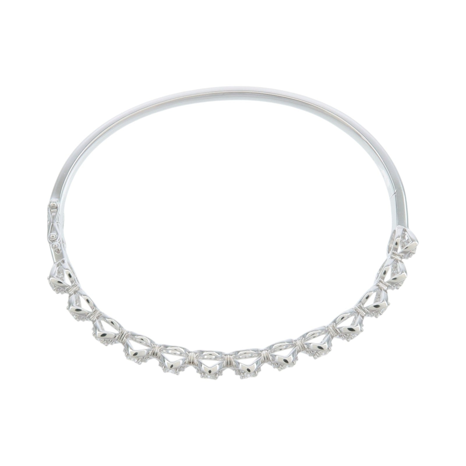 JEWELRY 18K白金Diamond Bangle鑽石手鐲