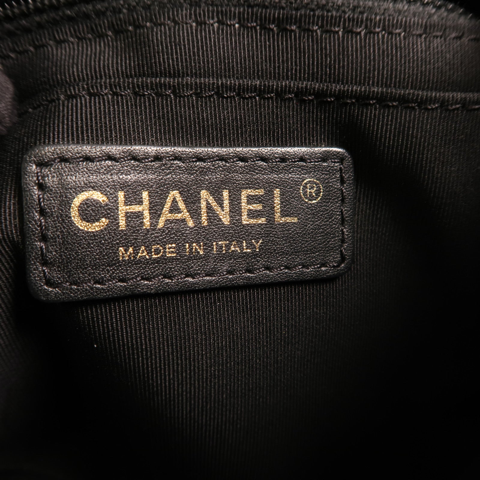 CHANEL 羊皮皮革Backpack Small金扣背包