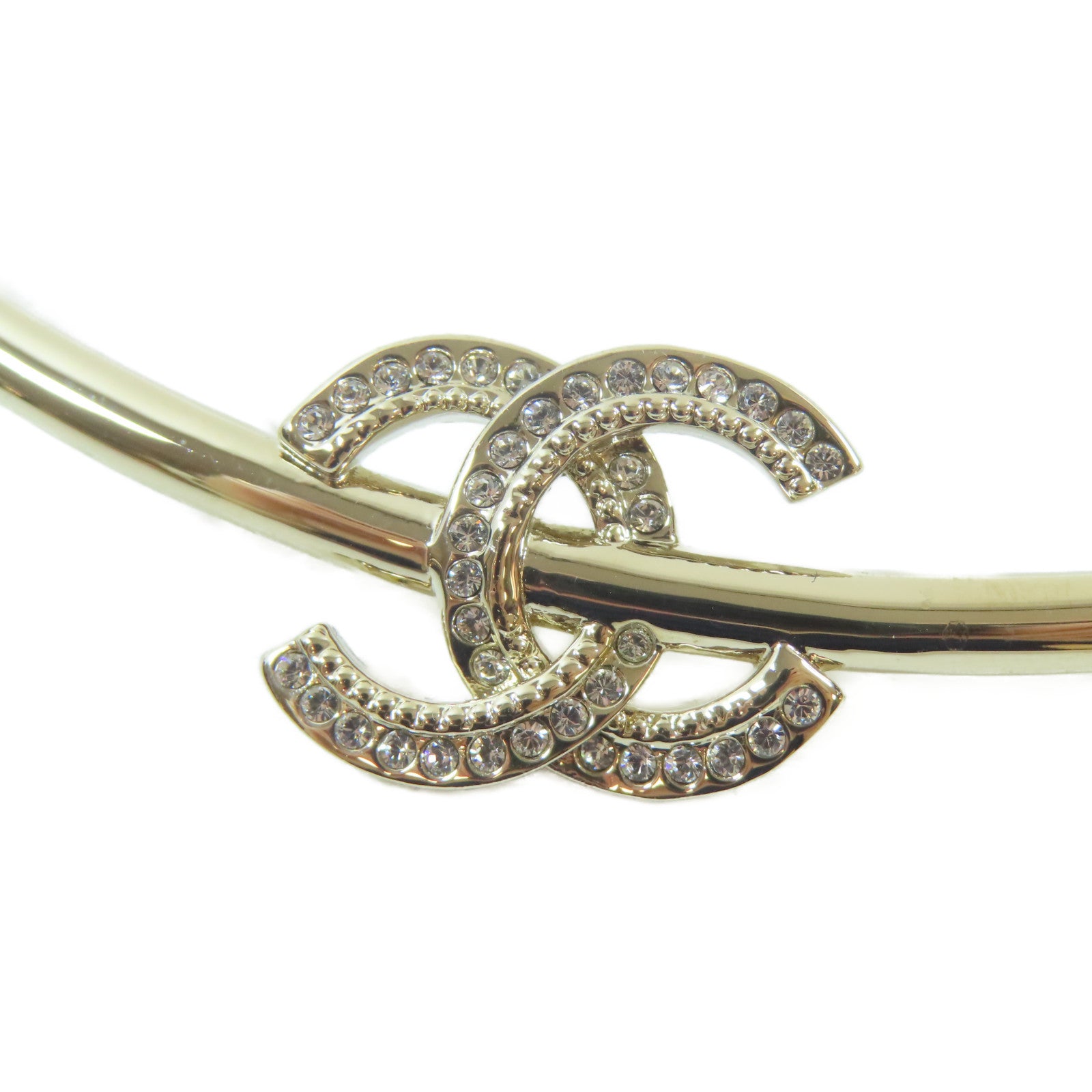 CHANEL 金屬Necklace項鍊銀色#48cm