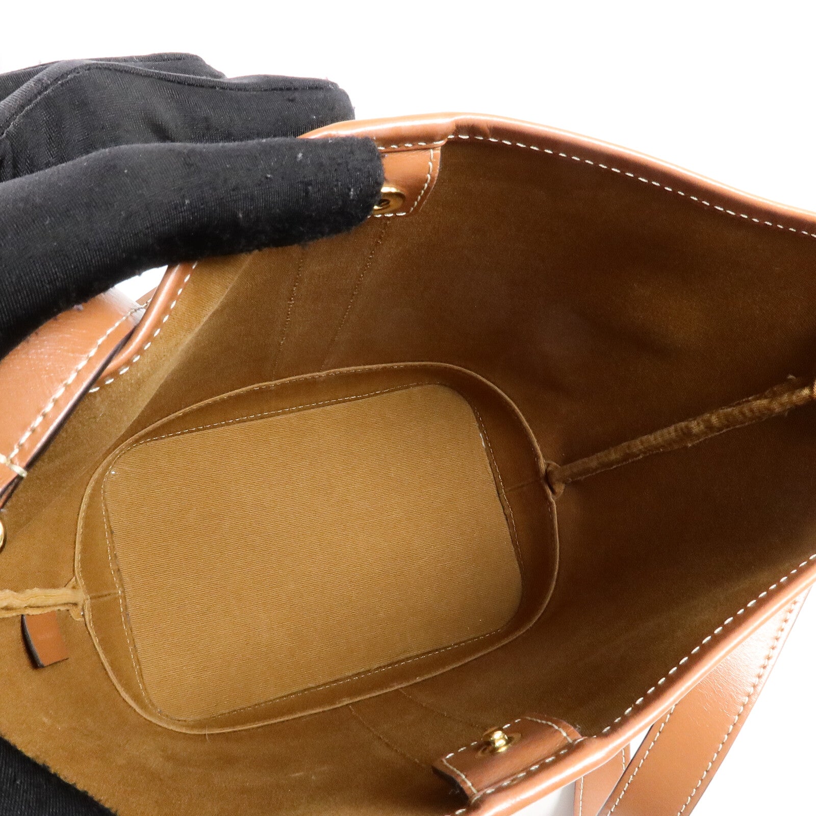CELINE 塗層帆布Triomphe Small Bucket Bag肩背袋
