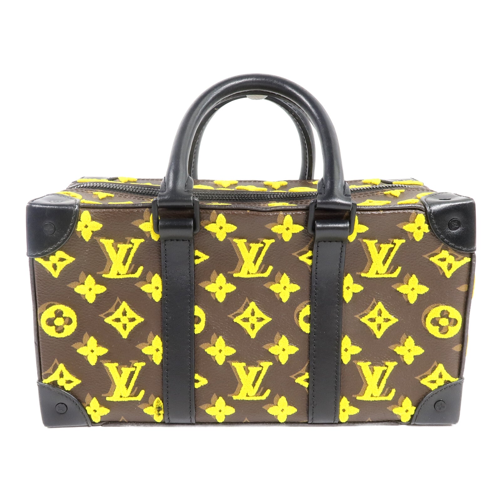 LOUIS VUITTON Monogram Tuffetage Trunk Speedy手挽肩背兩用袋