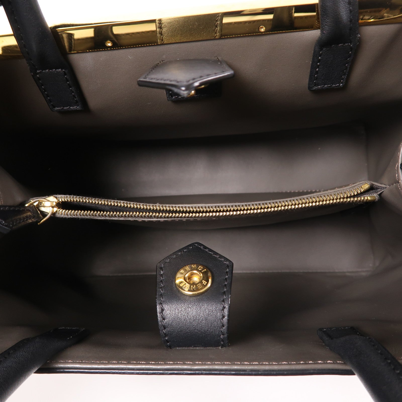 FENDI 【激減優惠】牛皮皮革2 Jours金扣手挽肩背兩用袋