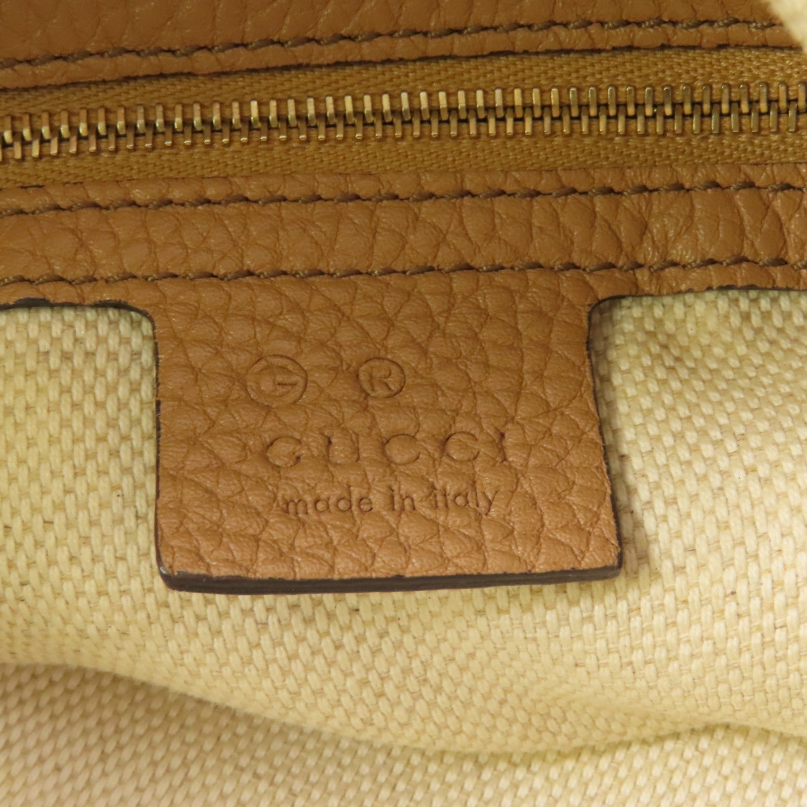 GUCCI 牛皮皮革Soho Interlocking G金扣手挽肩背兩用袋