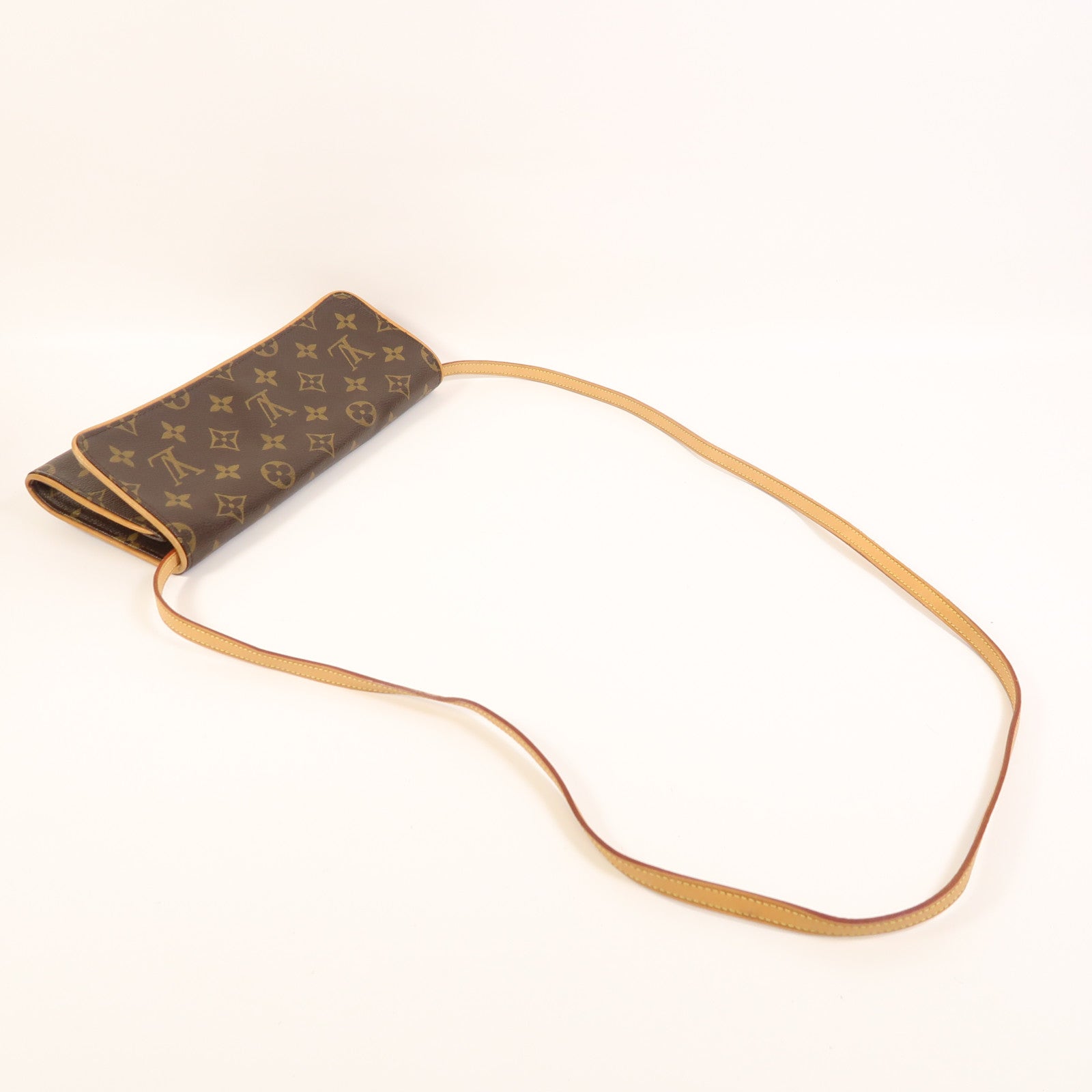 LOUIS VUITTON Monogram Pochette Twin GM金扣肩背袋