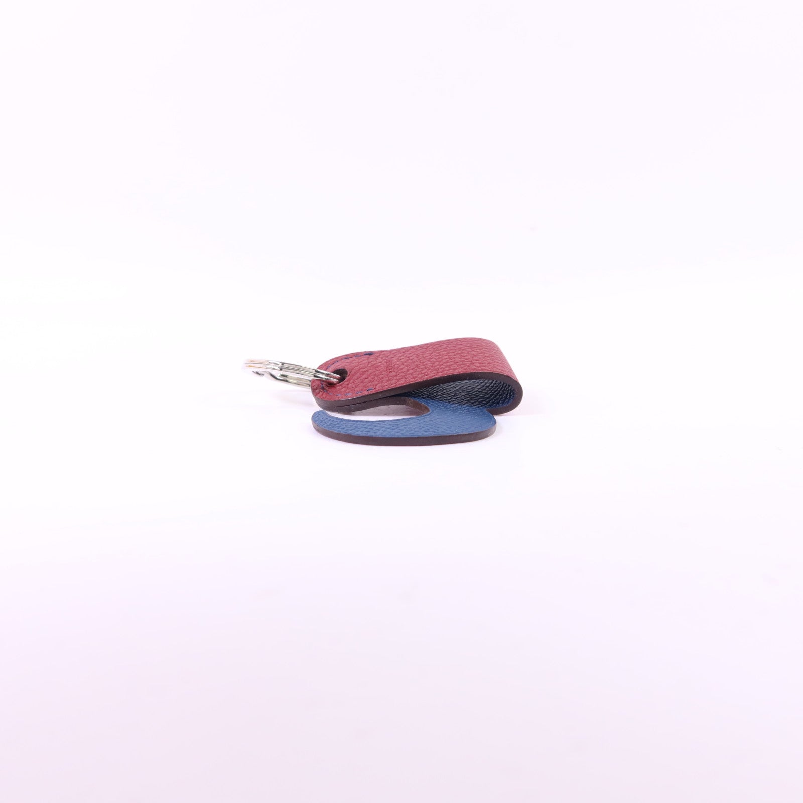 HERMES 【激減優惠】Clemence皮革/Epsom皮革Key Holder Charm銀扣鎖匙扣