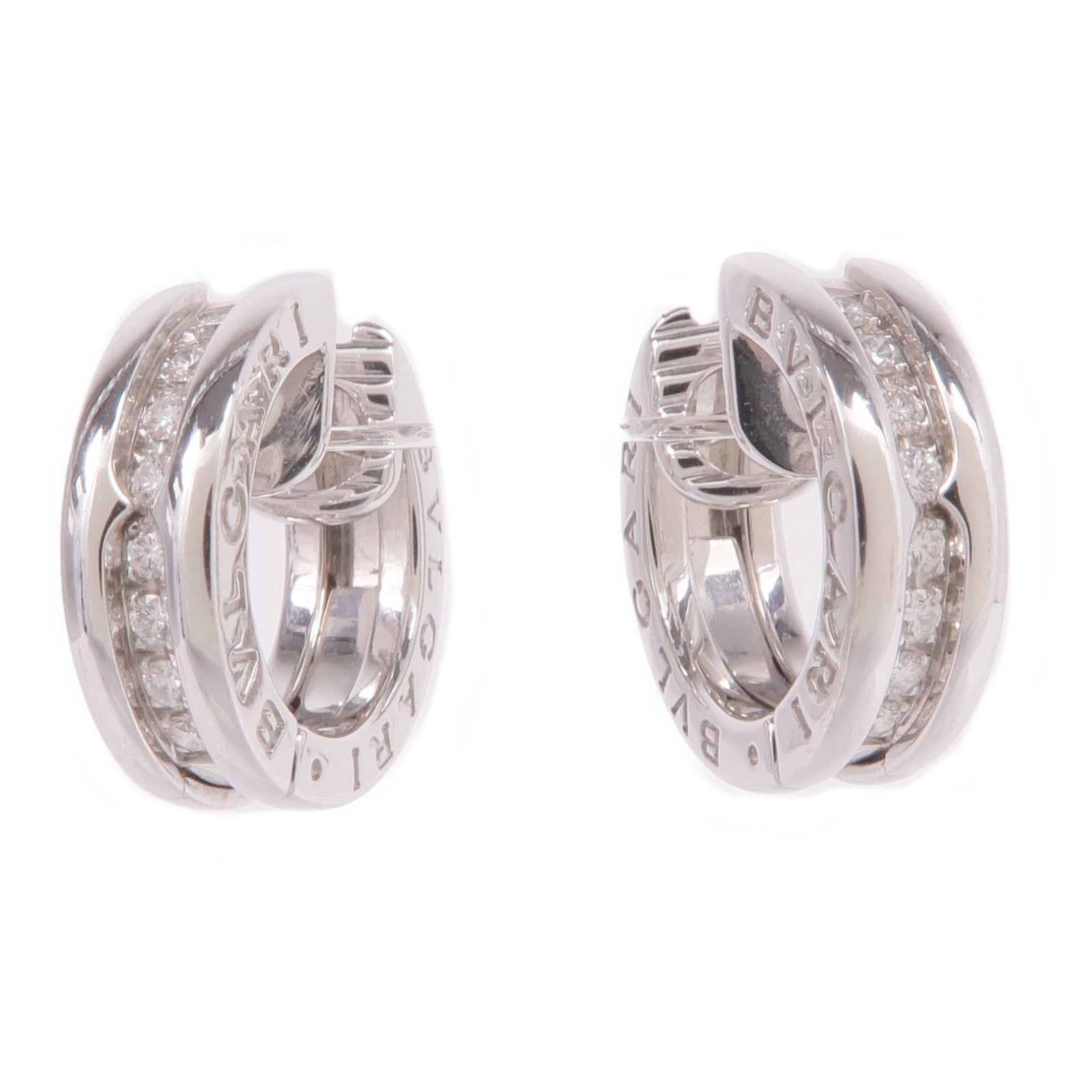 BVLGARI 18K白金B.zero1 Earrings鑽石耳環