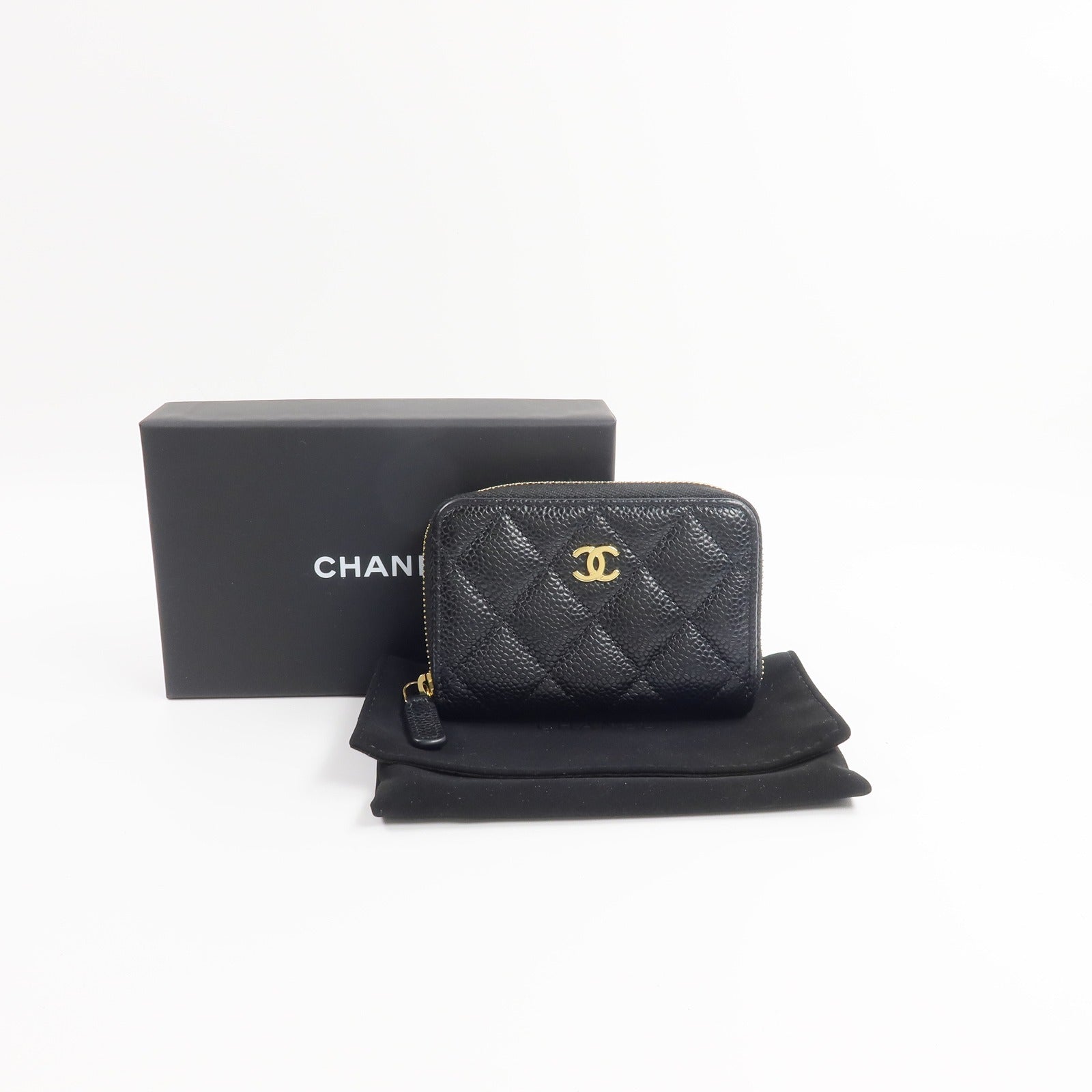 CHANEL 牛皮皮革Coins Case零錢包