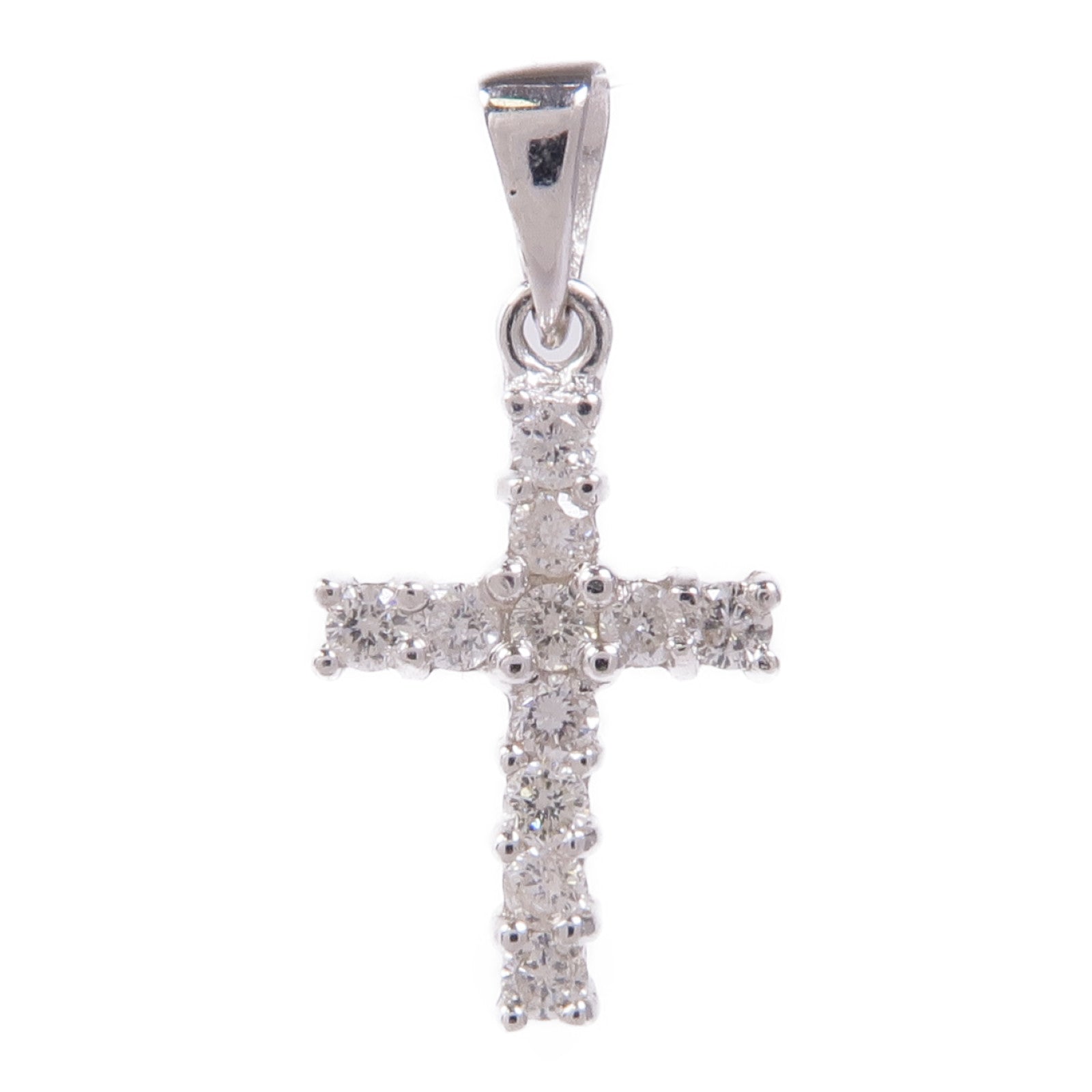 JEWELRY 【激減優惠】18K白金Diamond Pendant Top鑽石吊墜
