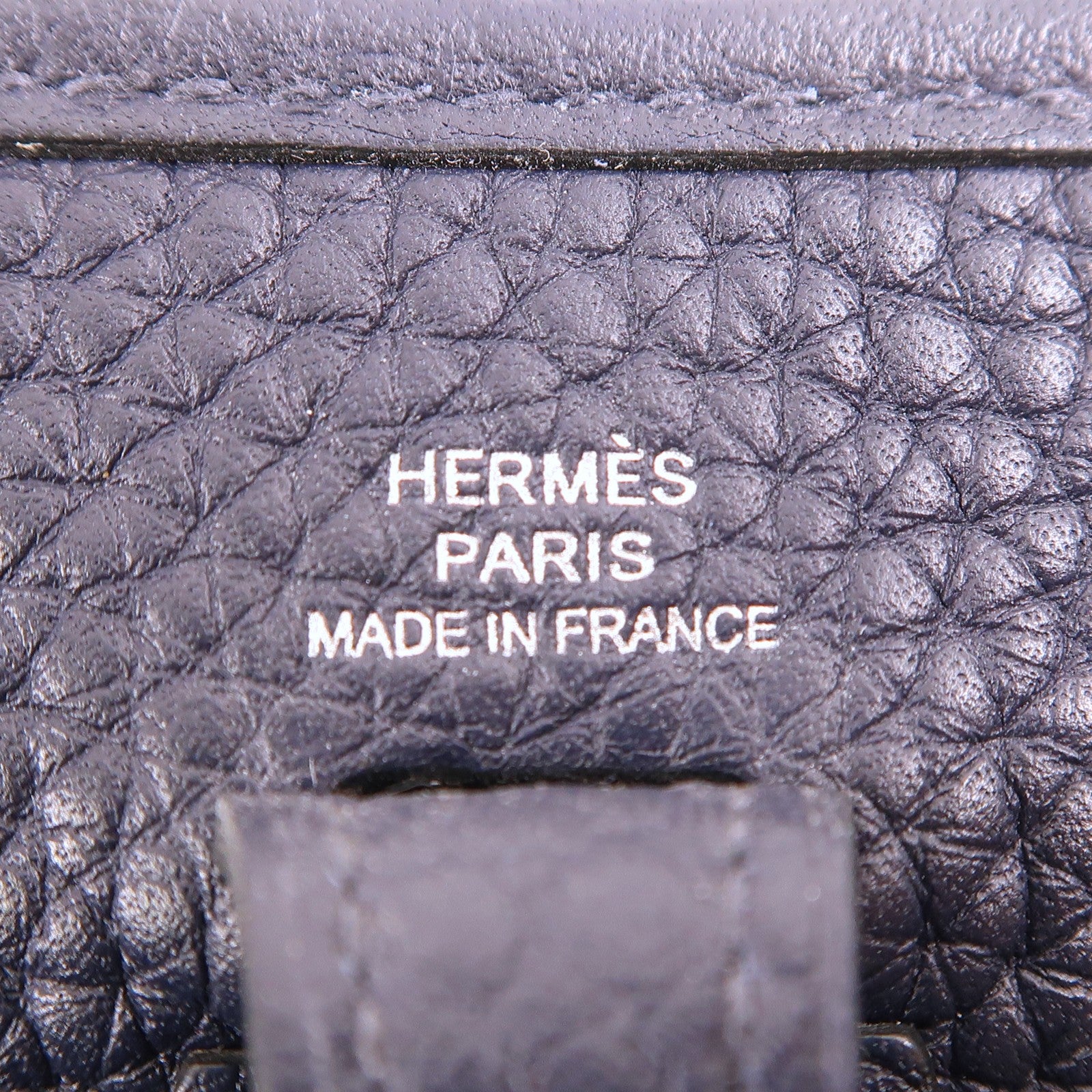 HERMES Clemence皮革Evelyne TPM銀扣肩背袋