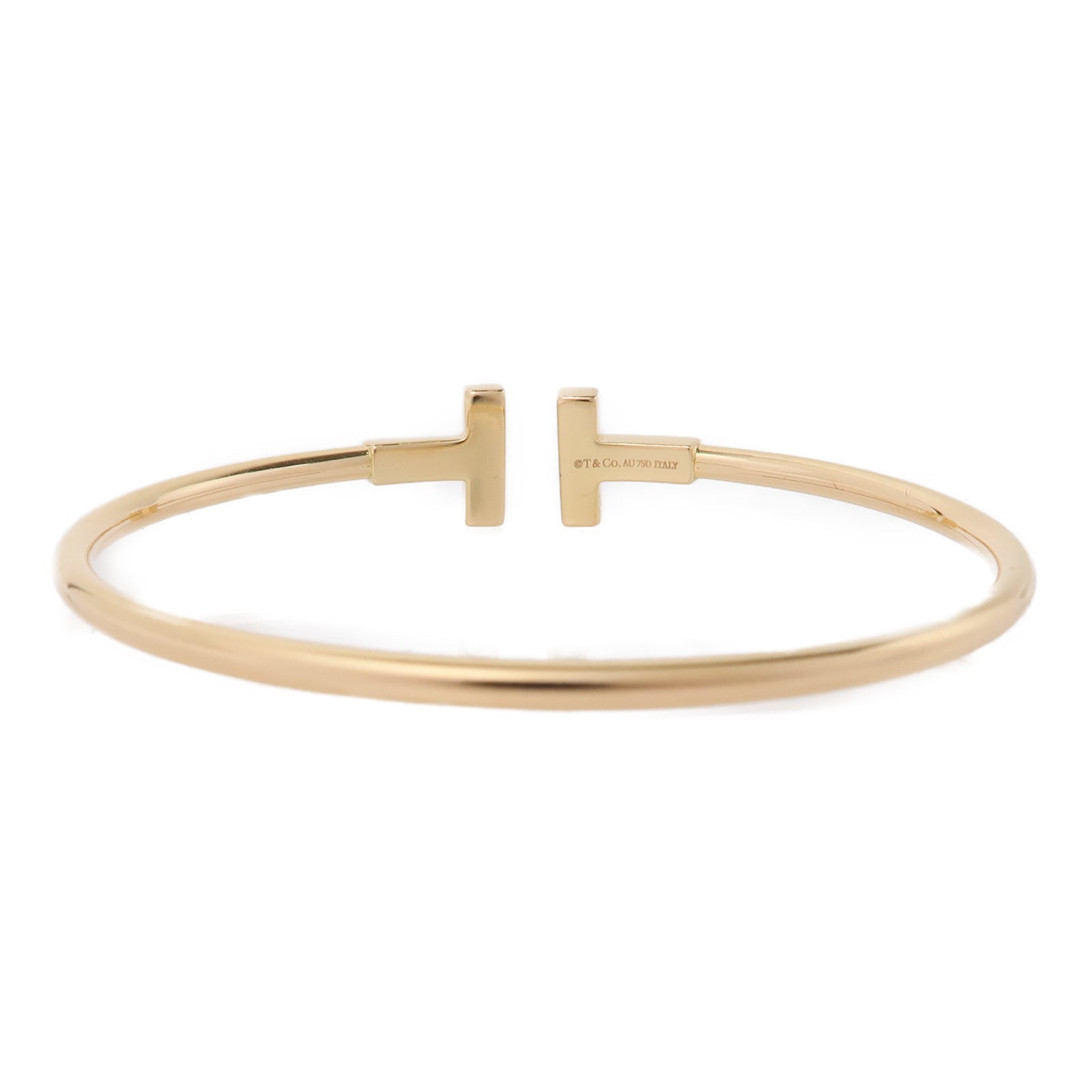 TIFFANY＆CO 18K玫瑰金T Wire Bracelet手鐲