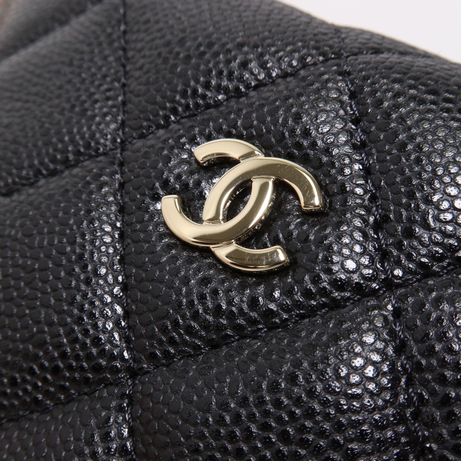 CHANEL 牛皮皮革Chain Shoulder鏈帶手挽肩背兩用袋