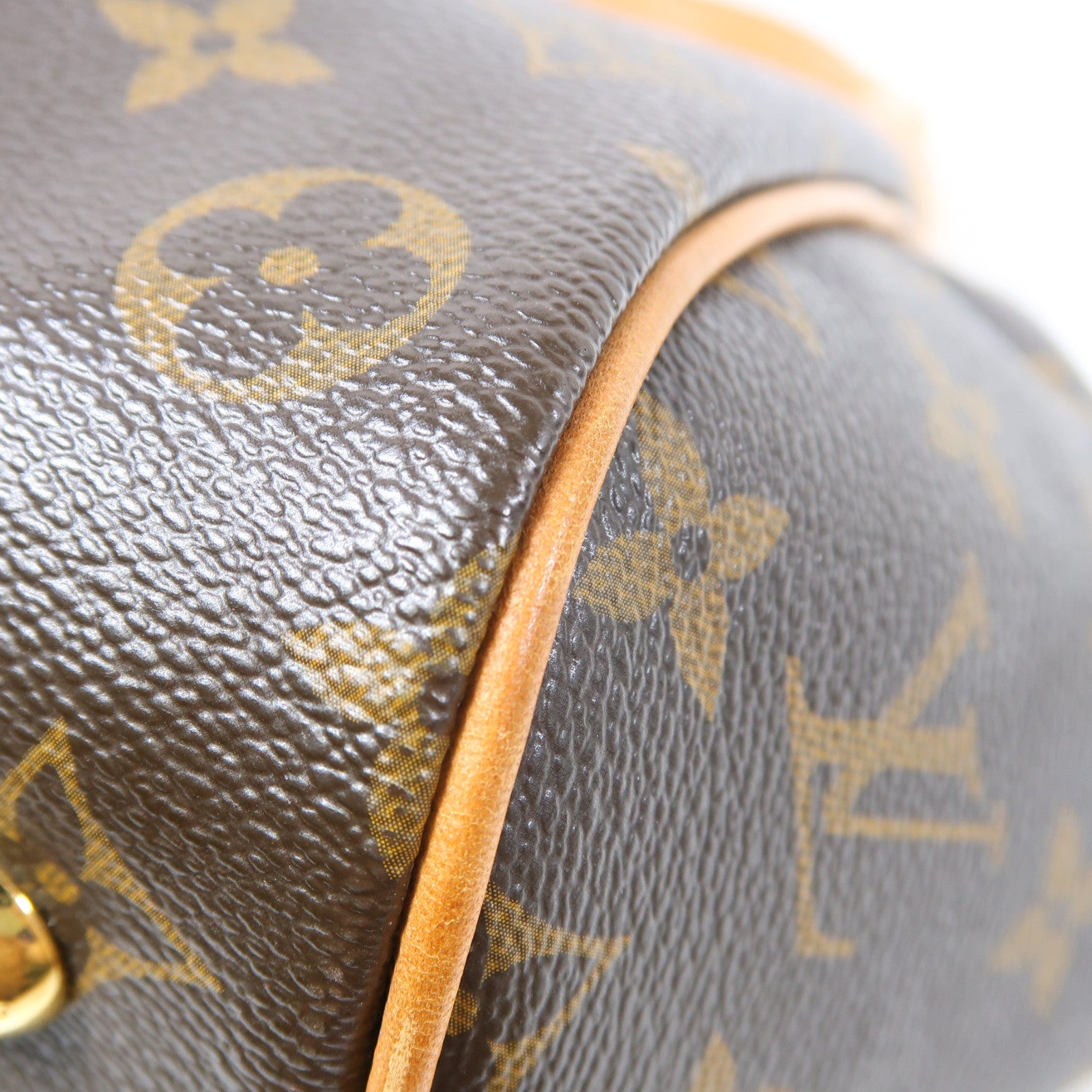 LOUIS VUITTON 【激減優惠】Monogram Tivoli PM金扣手挽袋啡色