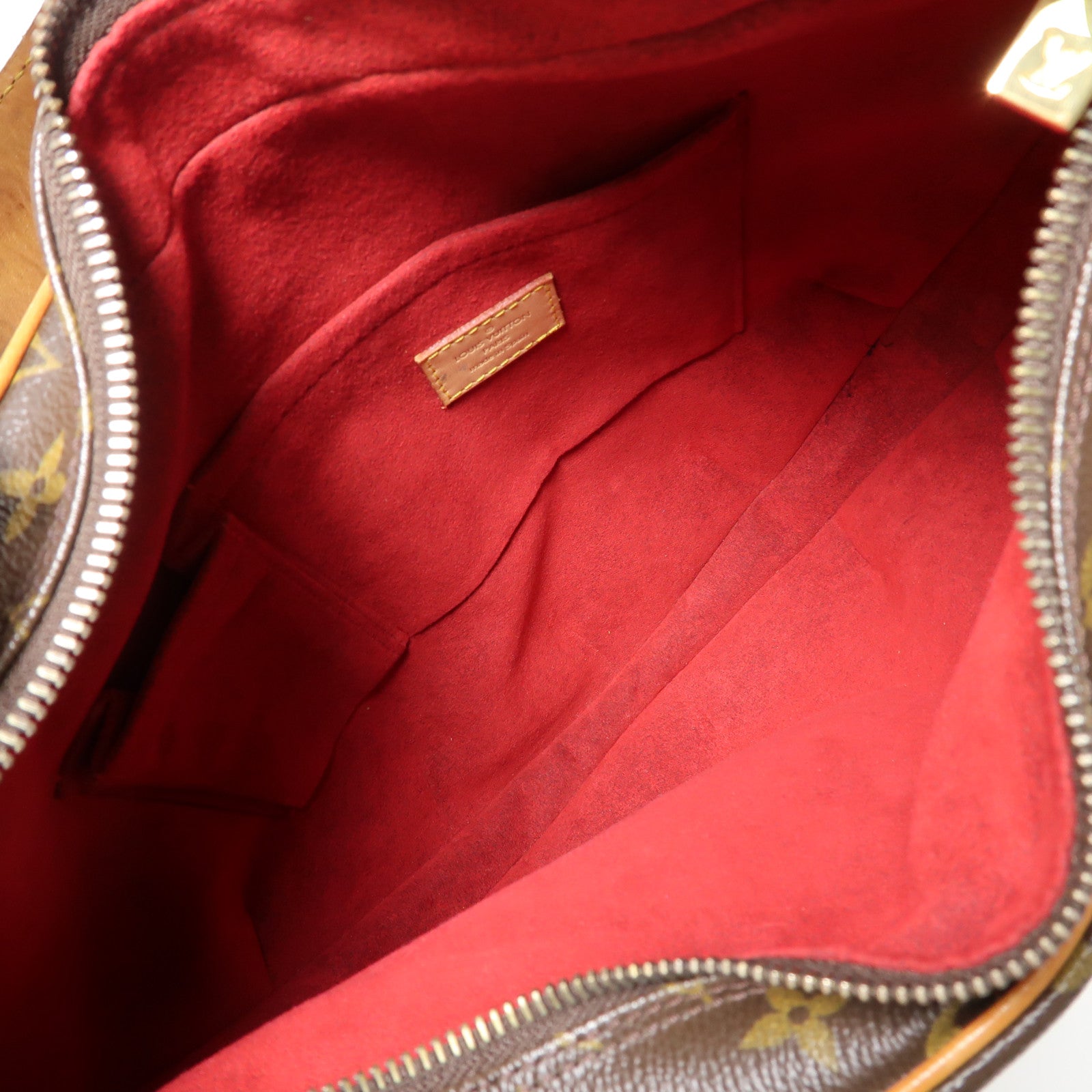 LOUIS VUITTON Monogram Croissant GM金扣肩背袋啡色