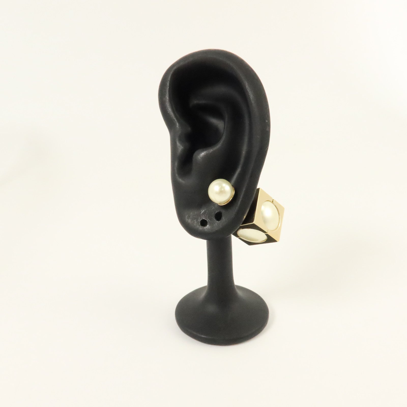 Dior PVC/金屬Tribal Cube Earrings耳環