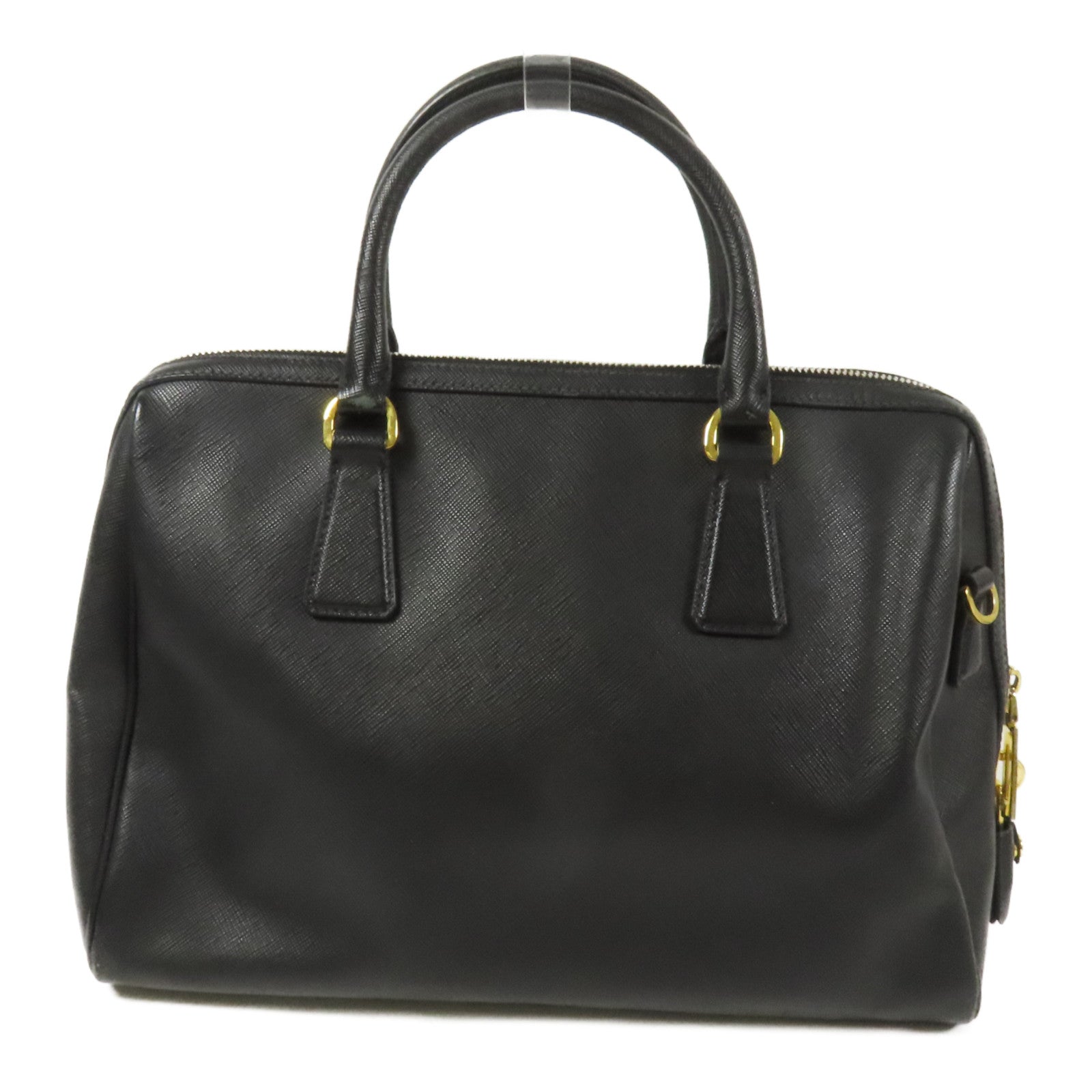PRADA Saffiano皮革2Way Shoulder金扣手挽肩背兩用袋