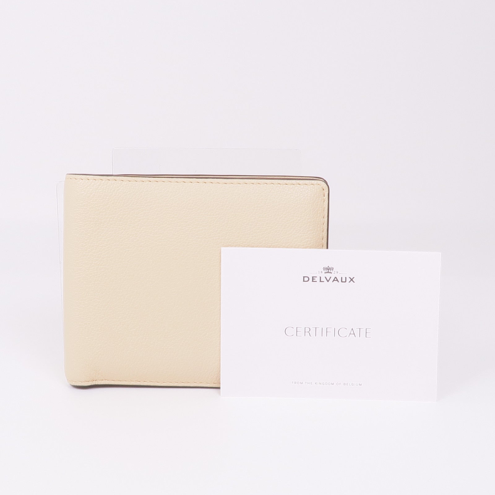 Delvaux 牛皮皮革Livre Wallet錢包