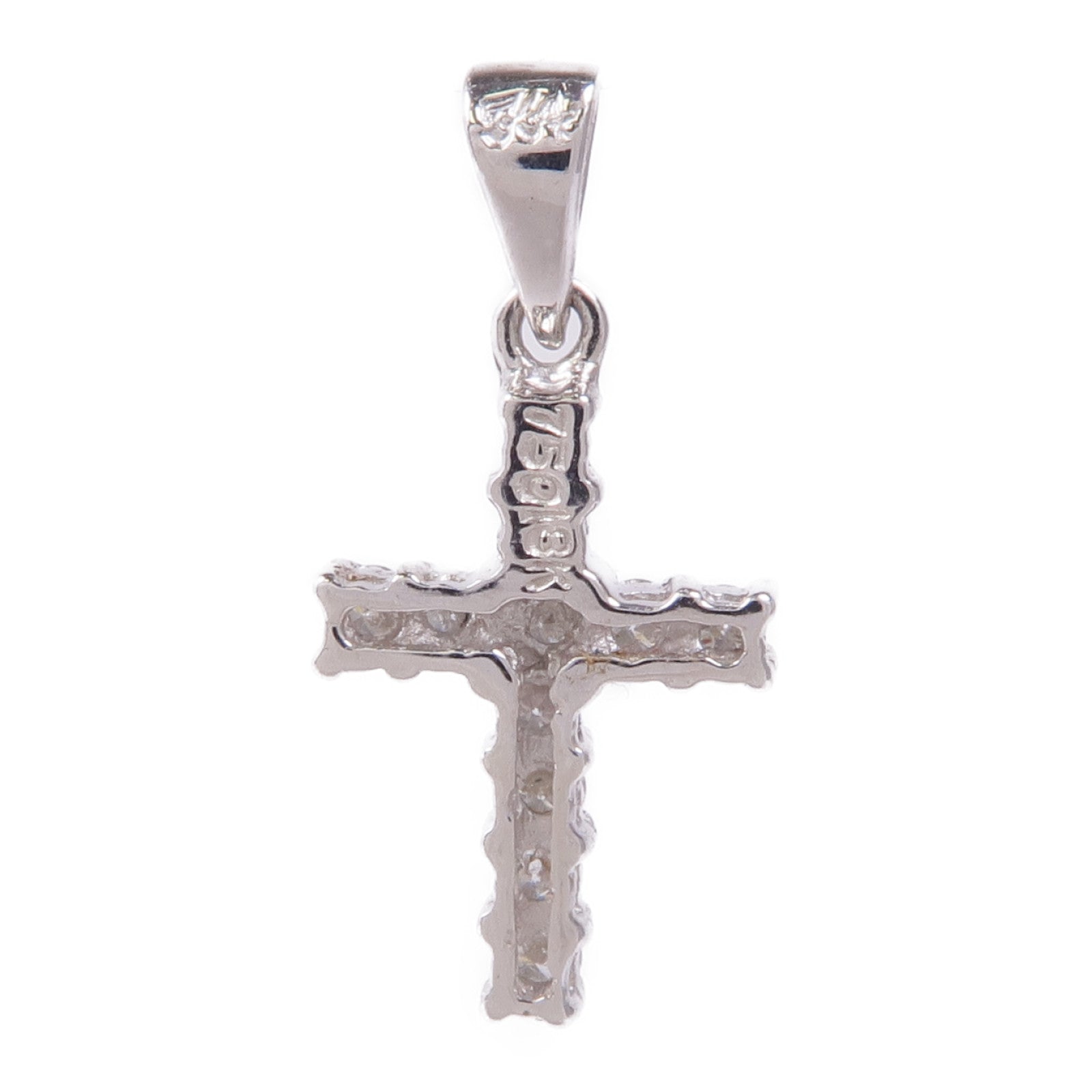 JEWELRY 【激減優惠】18K白金Diamond Pendant Top鑽石吊墜