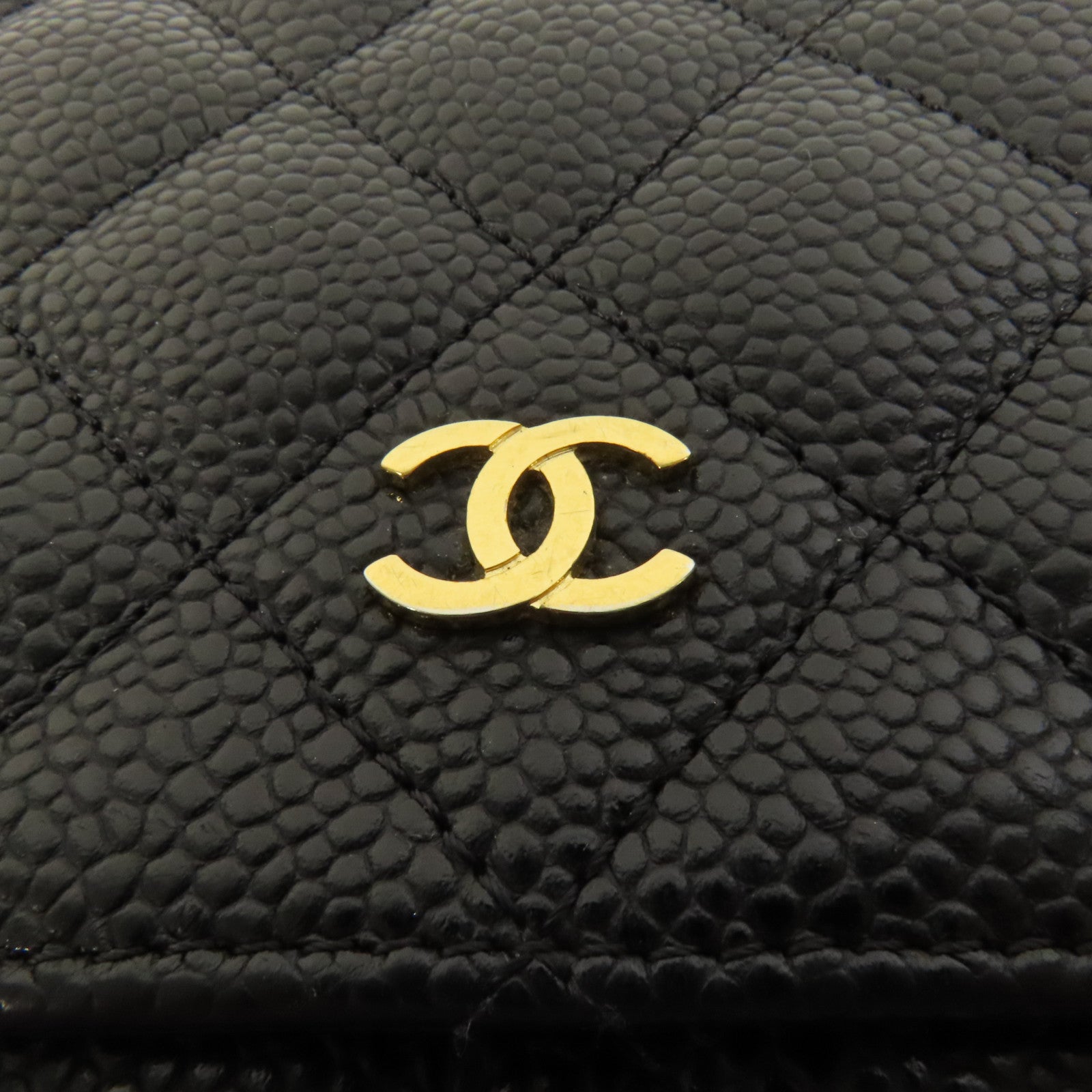 CHANEL 牛皮皮革WOC Wallet On Chain金扣鏈帶肩背袋