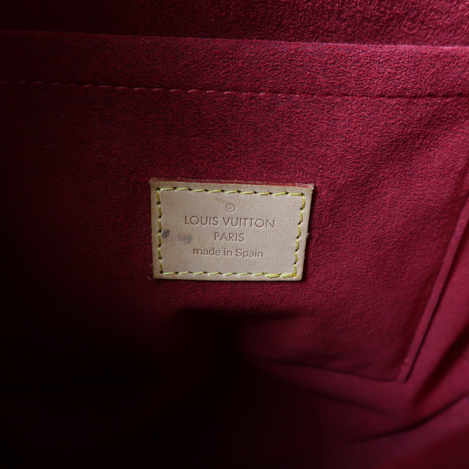 LOUIS VUITTON Monogram Croissant GM金扣肩背袋啡色